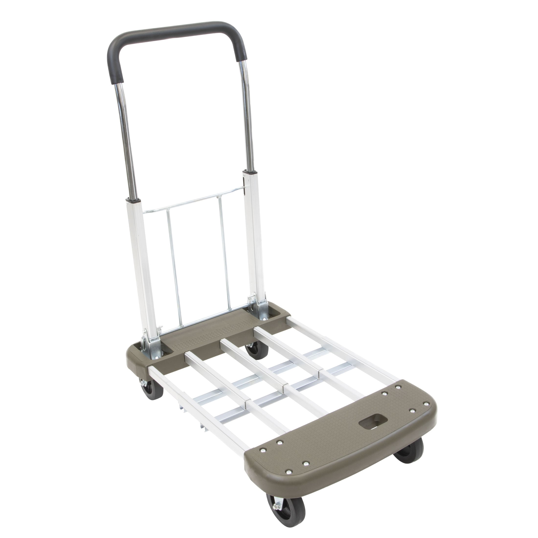 Mount-It! MI-950 300-lb Capacity 4 -Wheel White Aluminum Dolly