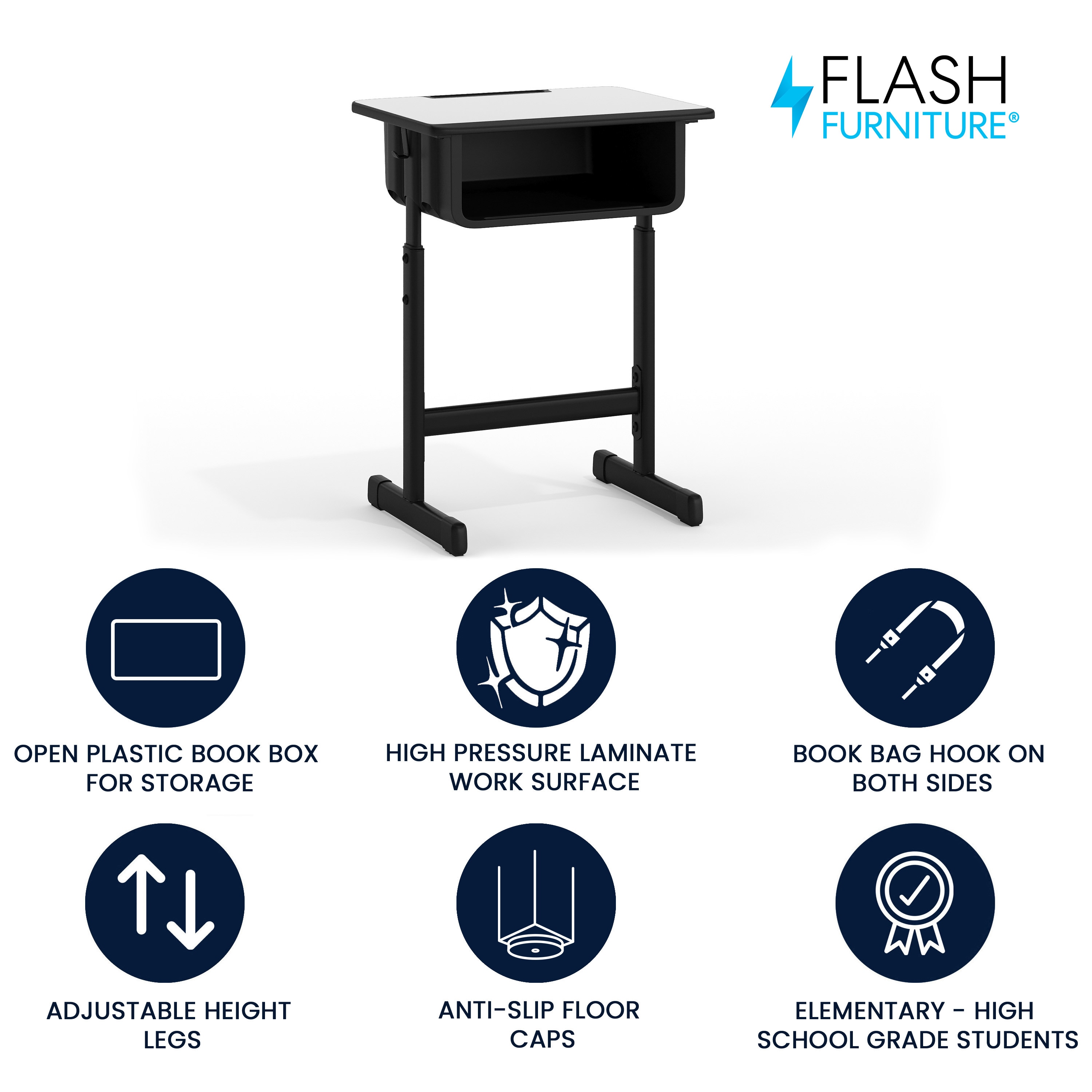 Flash Furniture 847254075435 desks - View #2