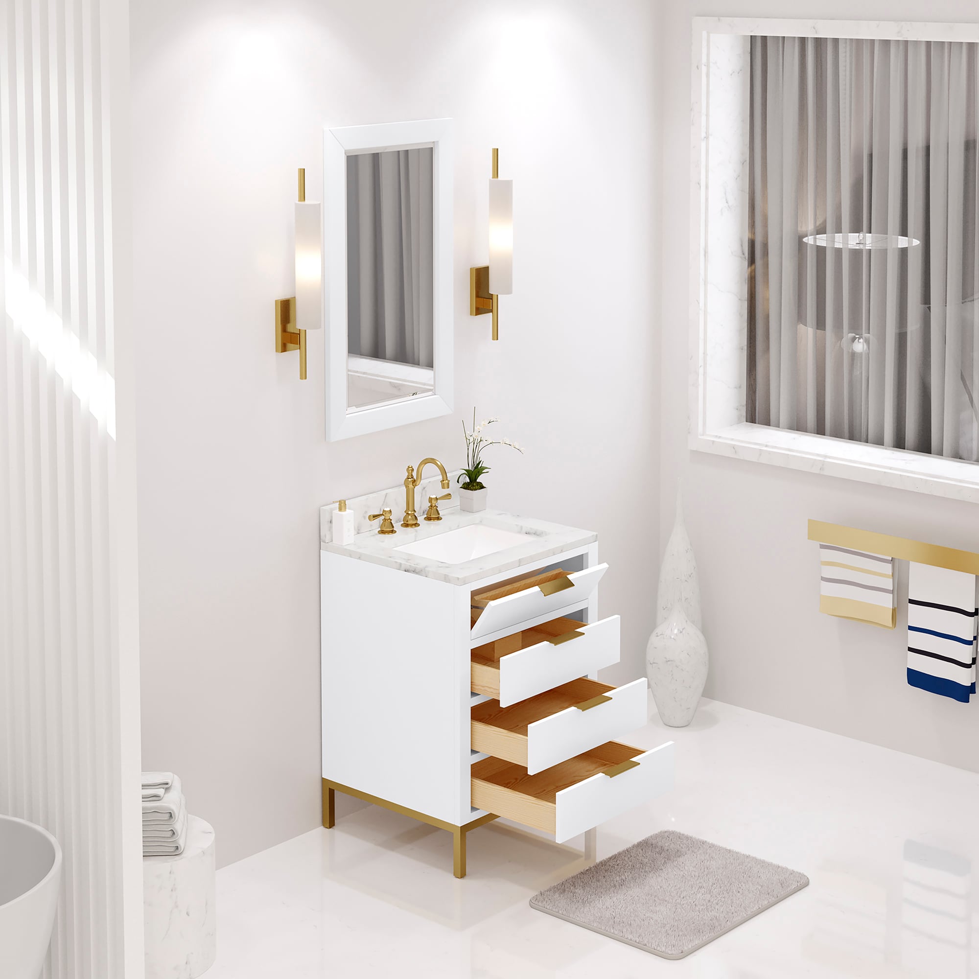 Water Creation BR24CW06PW-R21TL1206 Bath-Vanity-Combo - View #4
