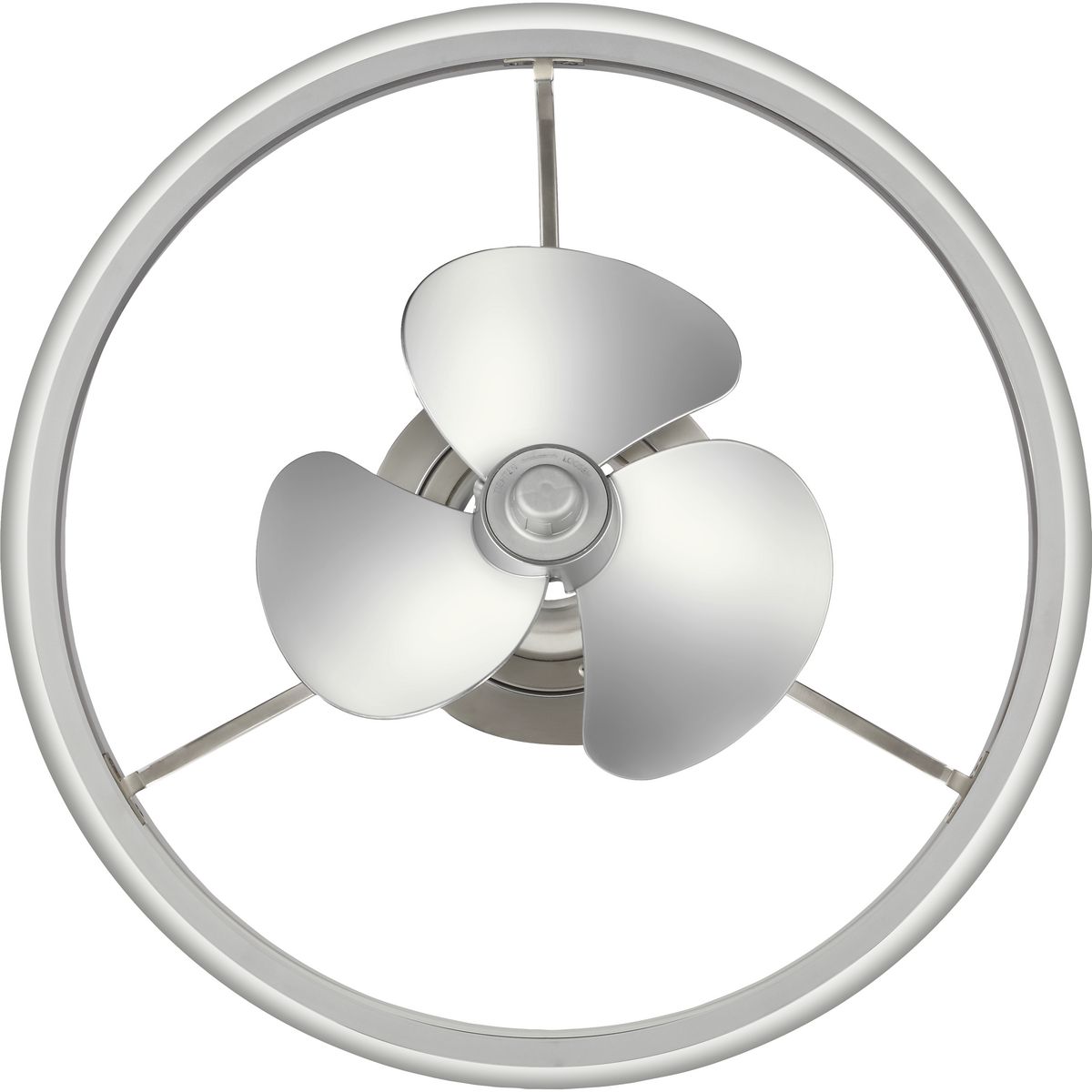 Brushed Nickel 21" LED Ceiling Fan with Remote and Lighting