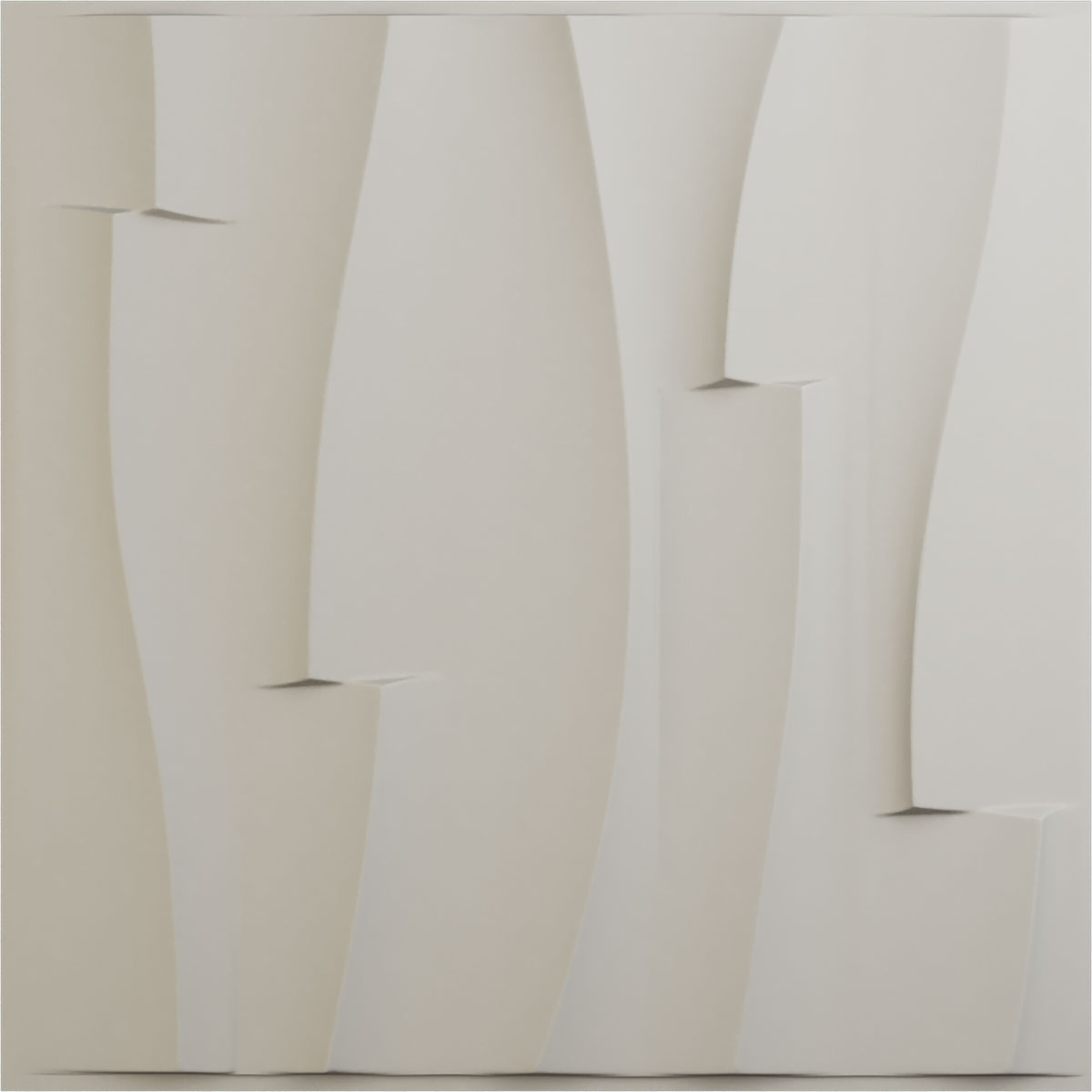 Ekena Millwork WP20X20BVGBW 19-5/8-in x 19-5/8-in Embossed UltraCover Satin Blossom White PVC Wall Panel Abstract