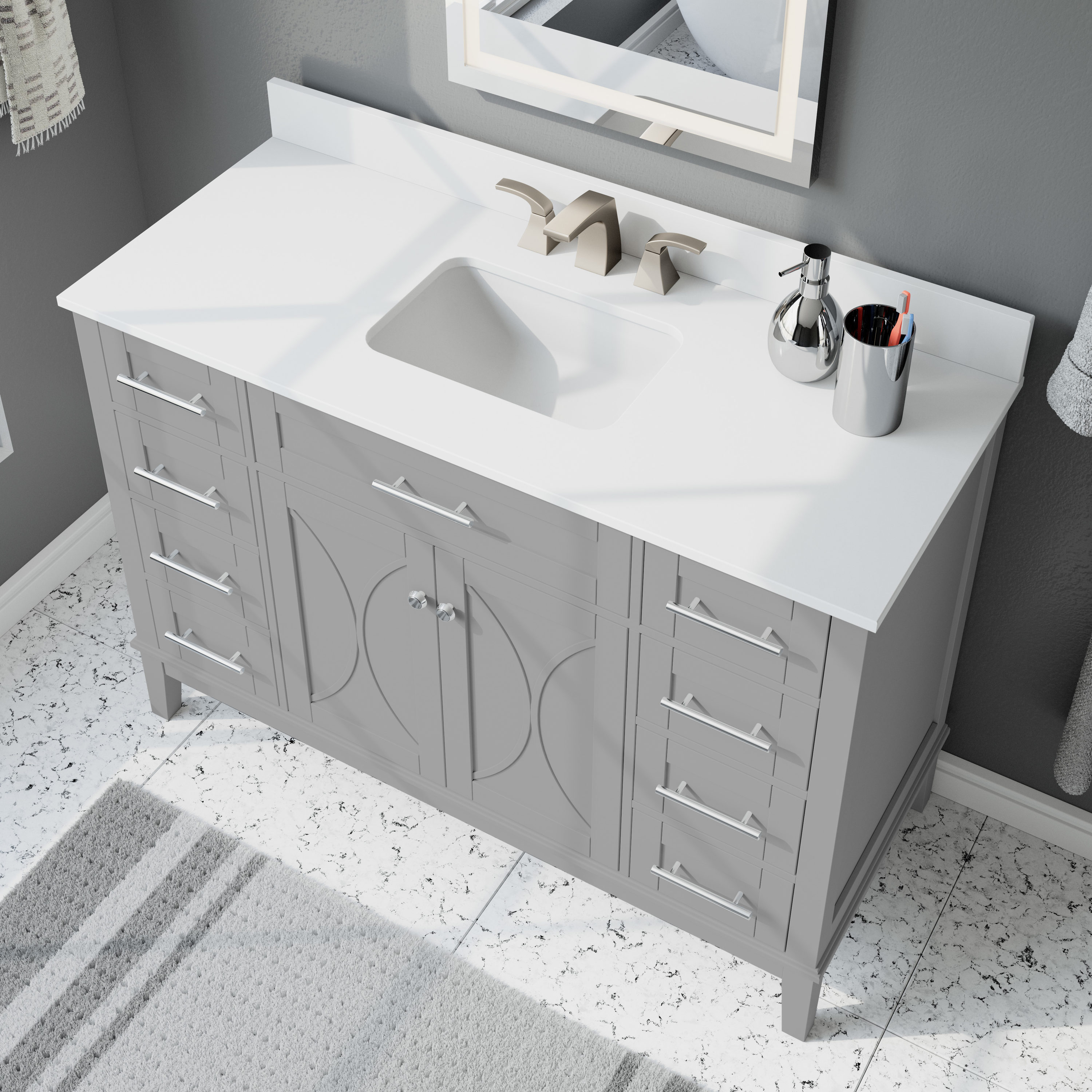 allen + roth LWSK48VG Bath-Vanity-Combo - View #6