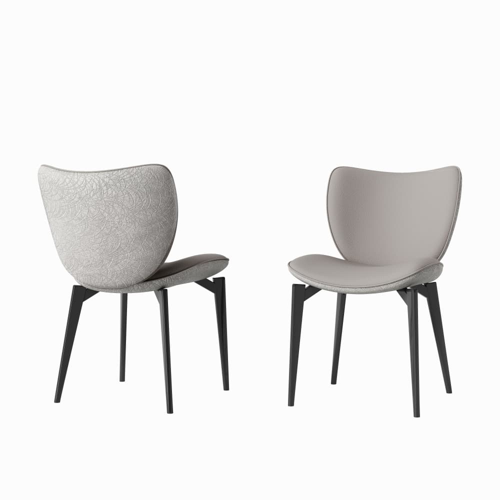 Coolbibila JEREMY-DINING-GRAY Dining-Chairs - View #2