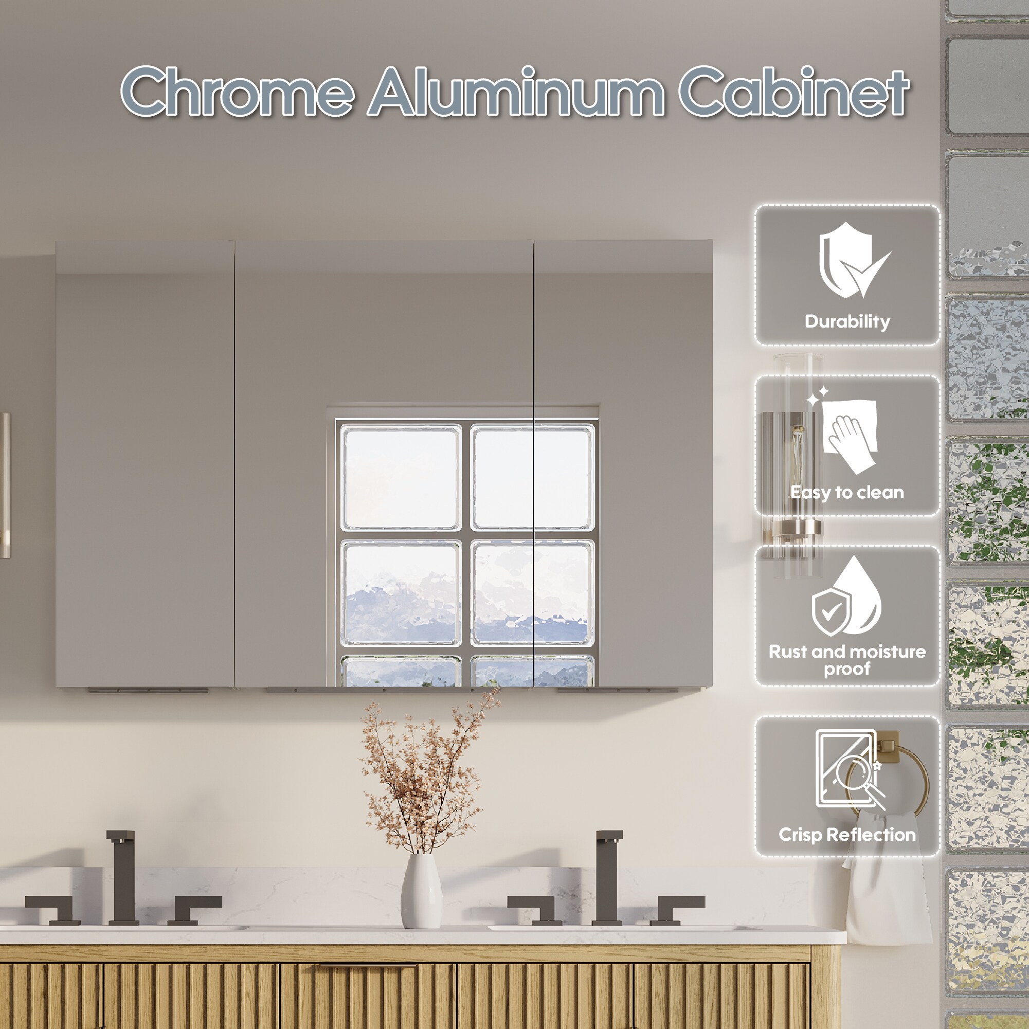 CALVON ZUB-RRL44 Bathroom-Medicine-Cabinets - View #4