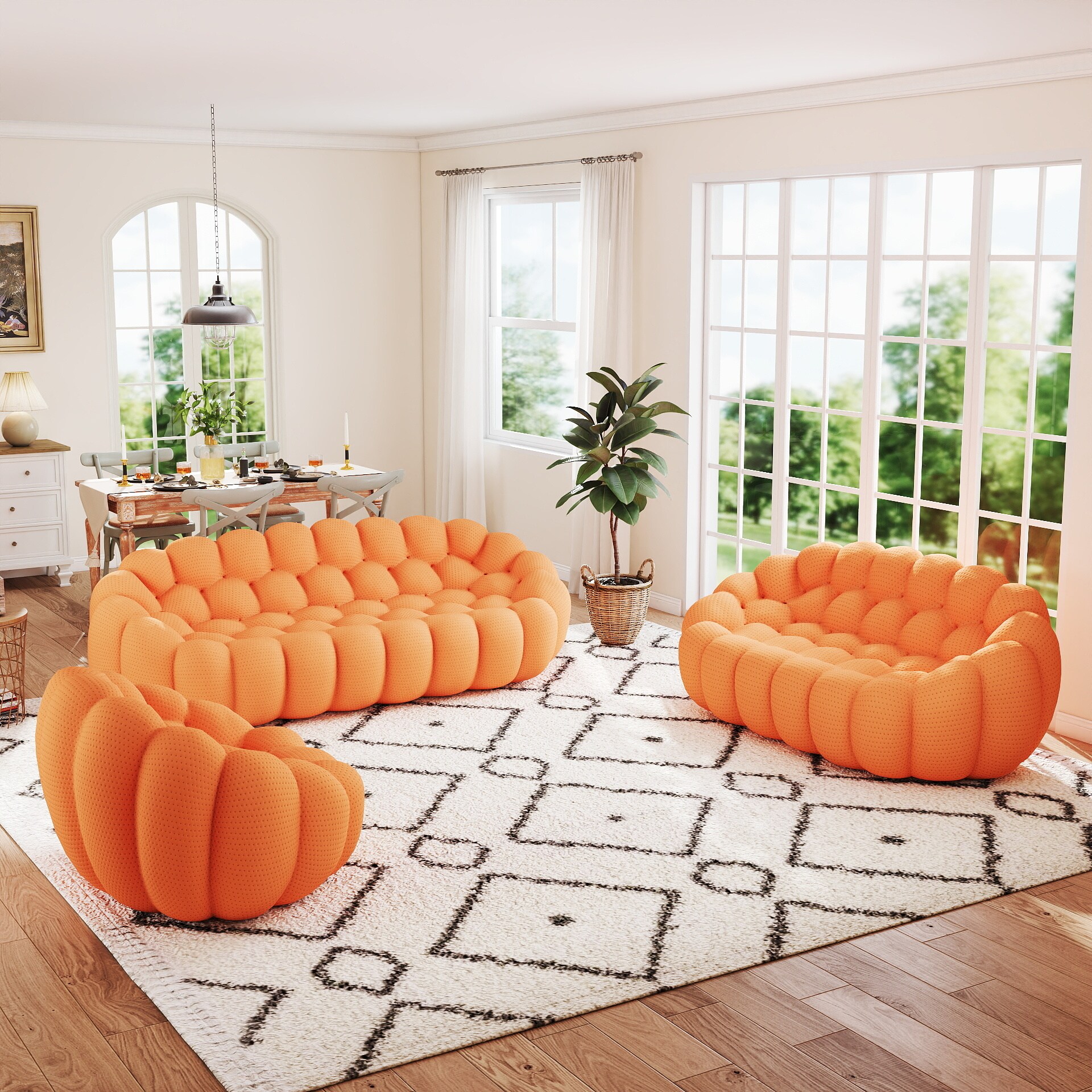 BuotiqHom DH-SF123-133OR Living-Room-Sets - View #7
