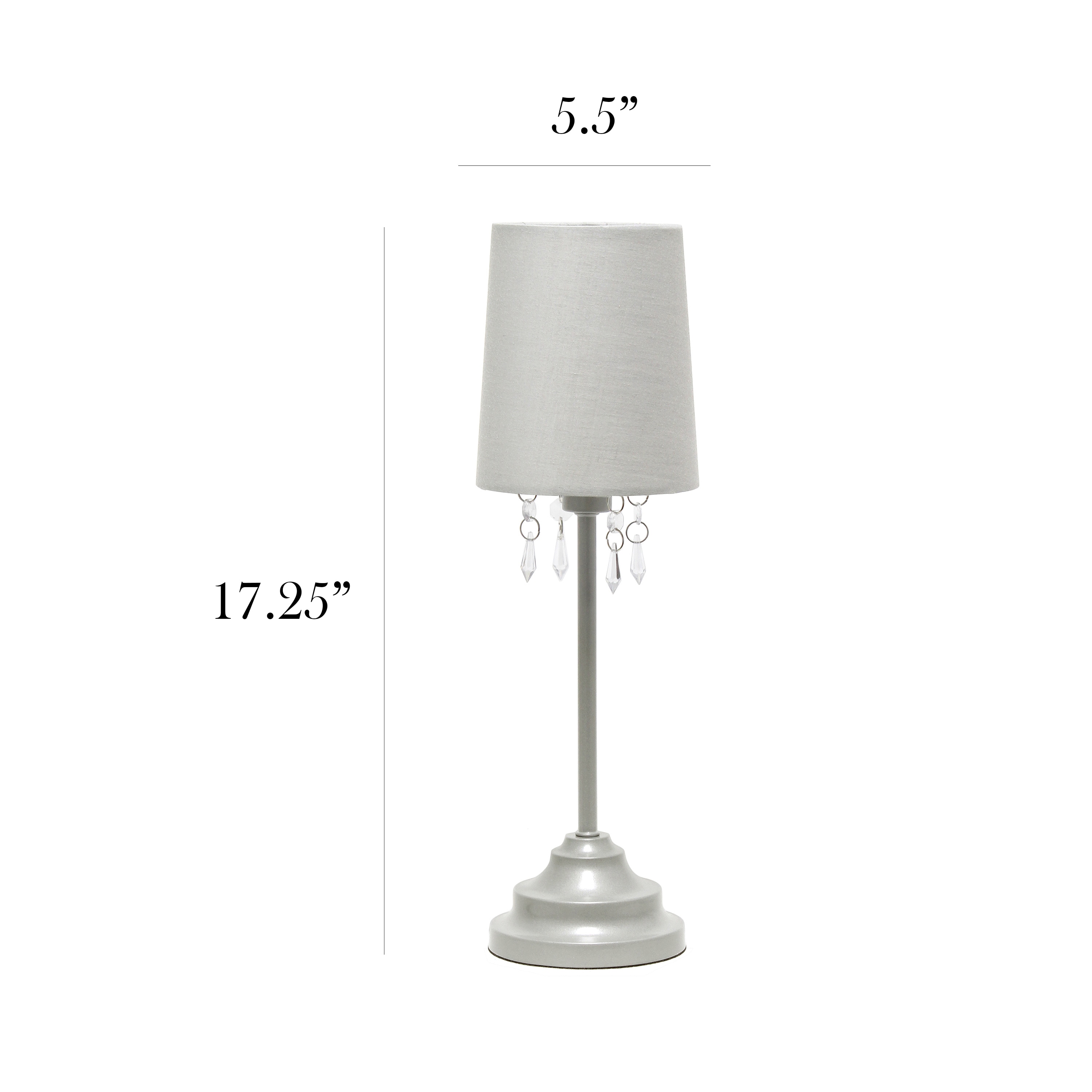 Simple Designs LT3018-GRY Table-Lamps - View #4