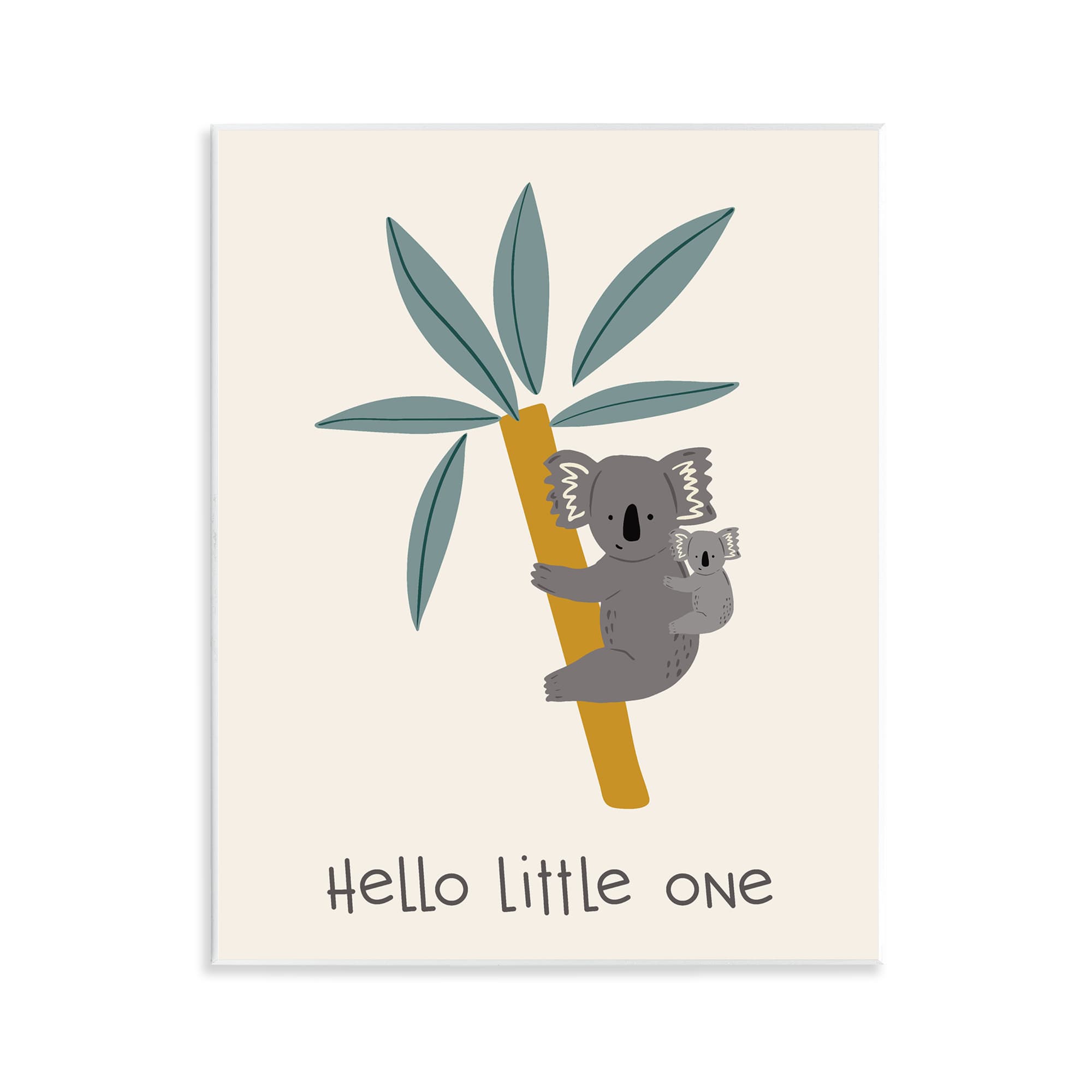 Stupell Industries  Hello Little One Koalas Wall Plaque Art By Sazerelli Designs 11 x 14