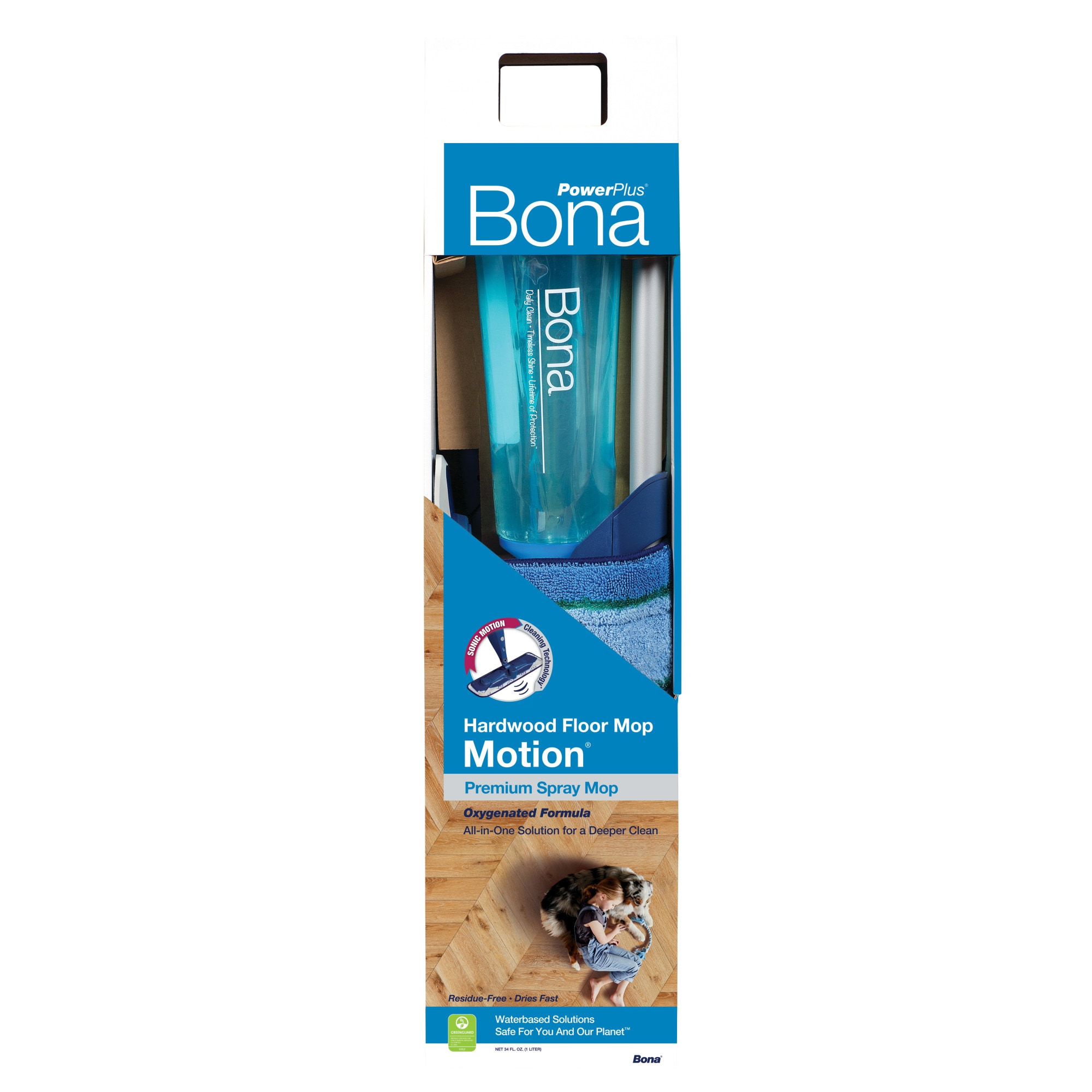Bona PowerPlus Premium Motion Spray Mop for Hardwood Floors (WM710013536) 