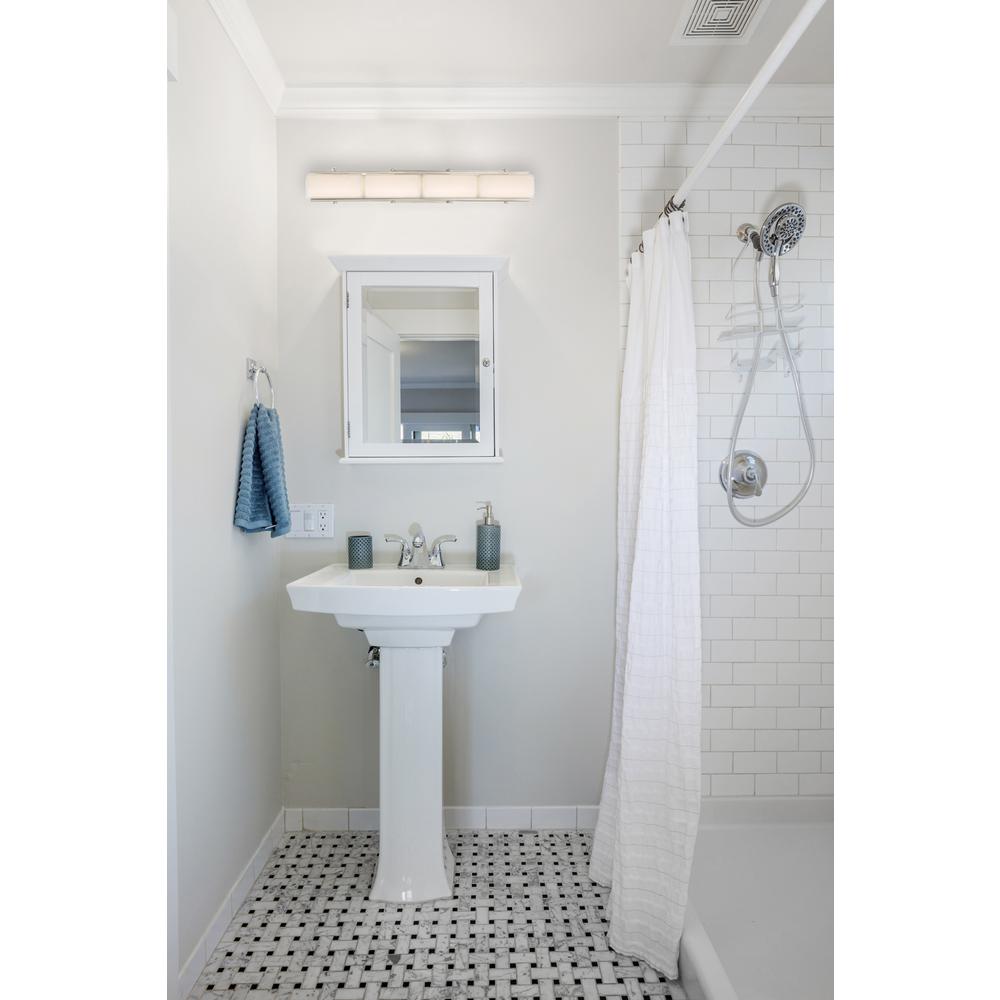 Designers Fountain LED69304-SP Rowan 30-in 1-Light Satin Platinum Led, Modern/Contemporary Vanity Light
