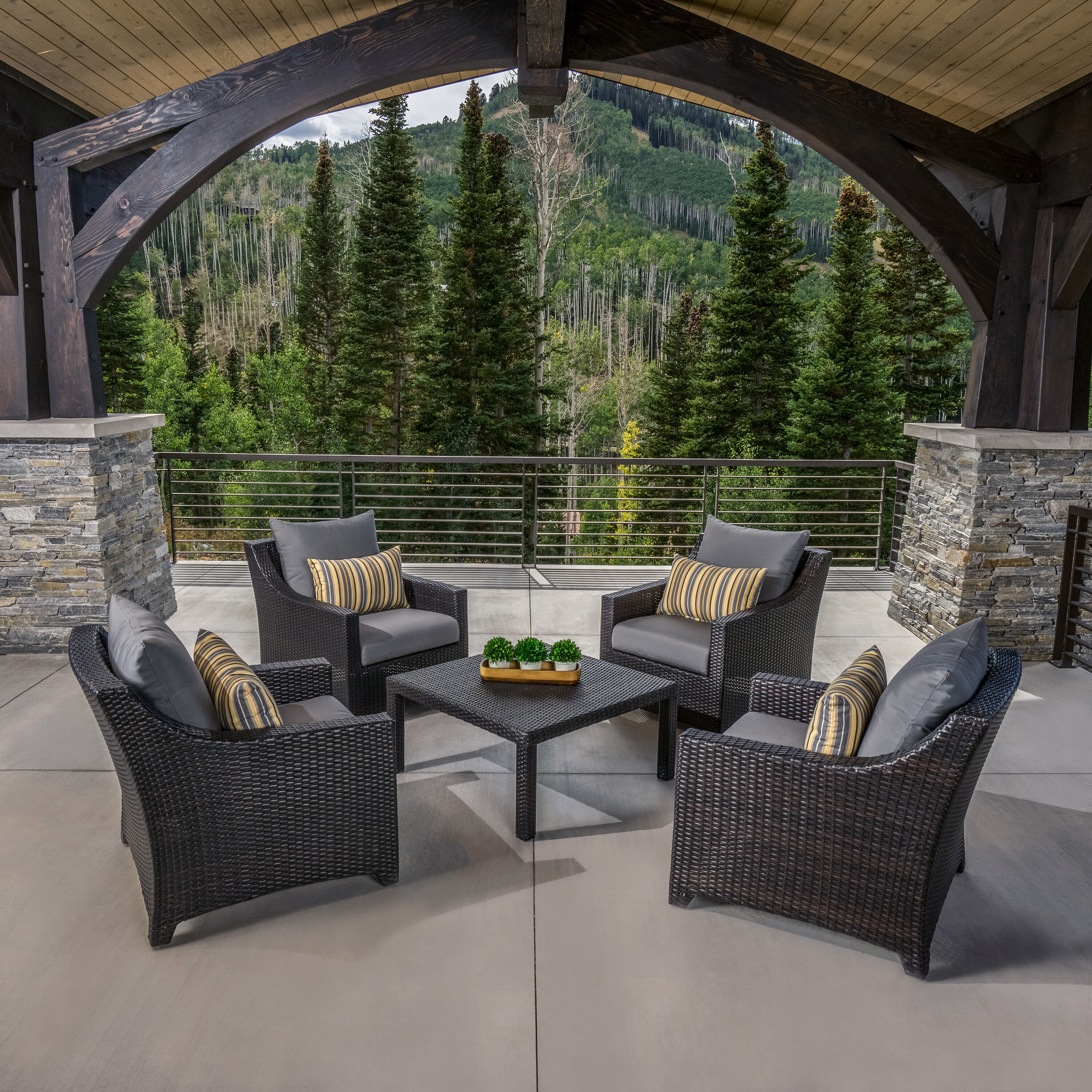 RST Brands OP-PECLB5T-CHR-K Patio-Conversation-Sets - View #9