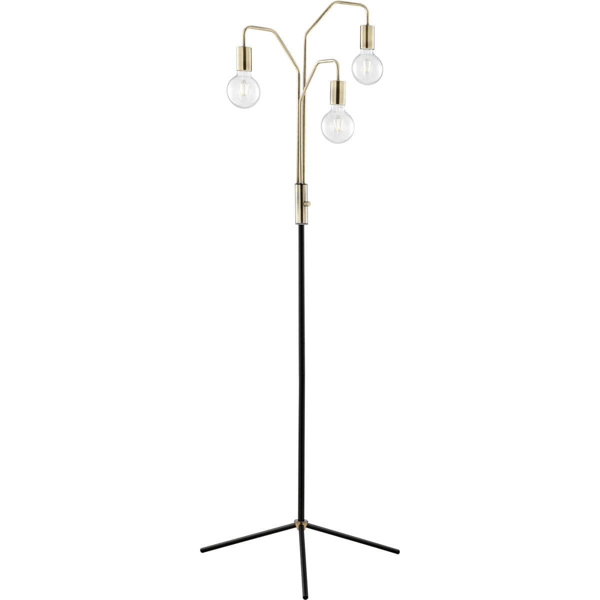 Lite Source  LS-83339AB/BLK Nilmani 6525 inch 4000 watt Black Floor Lamp Portable Light