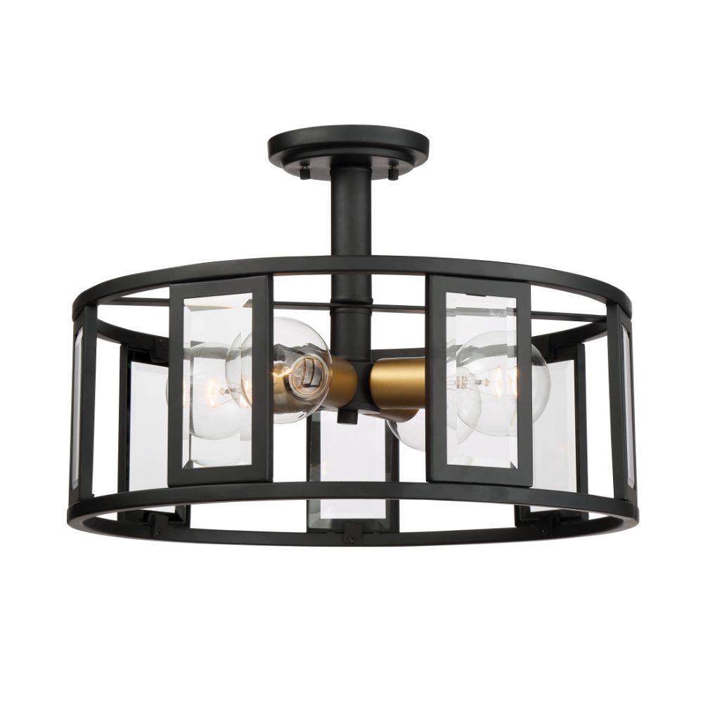  LW-SC537556 4-Light 17.13-in Midnight Bronze Semi-Flush mount light
