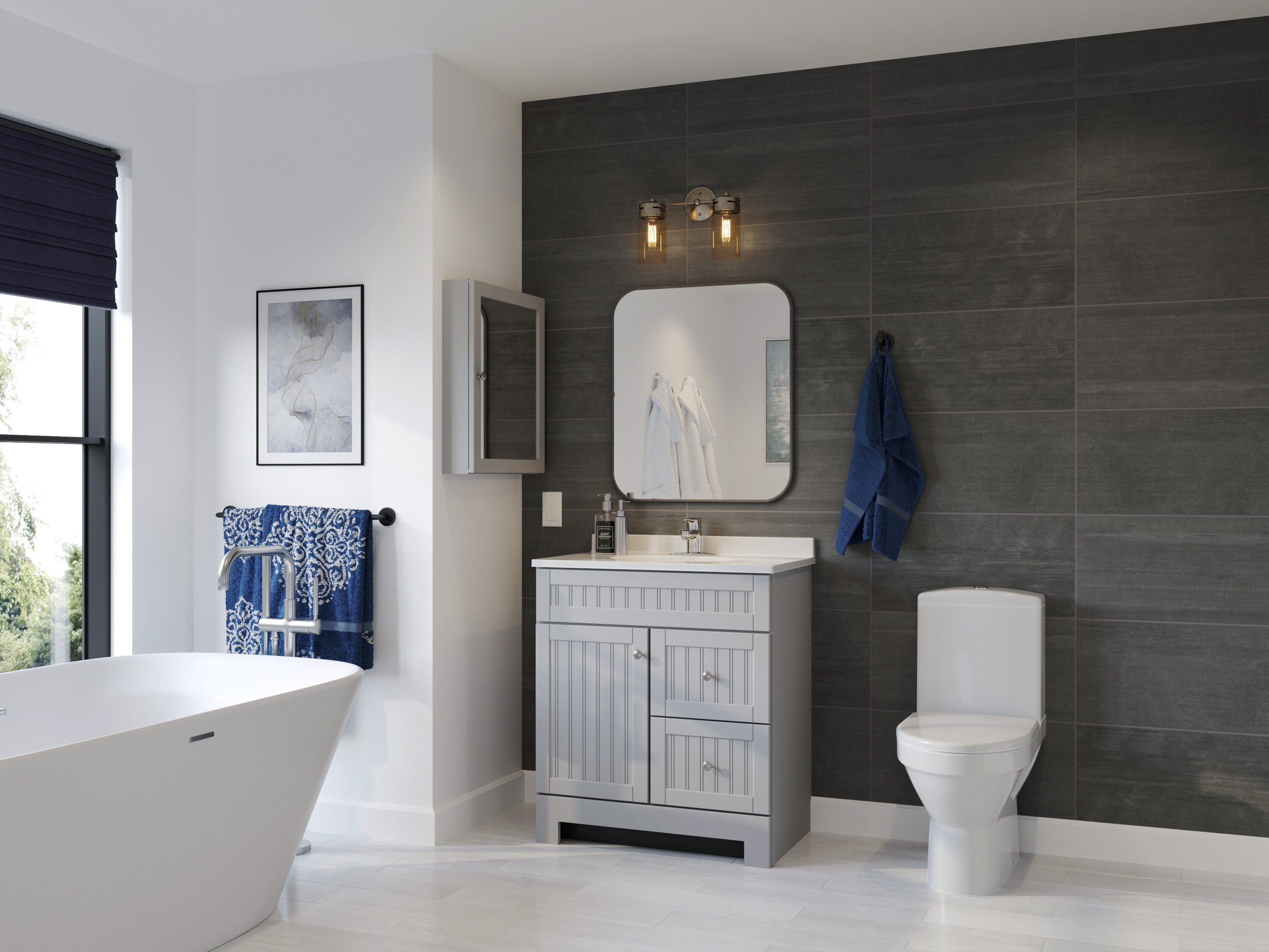 Style Selections 55J20-SS Bathroom-Medicine-Cabinets - View #11