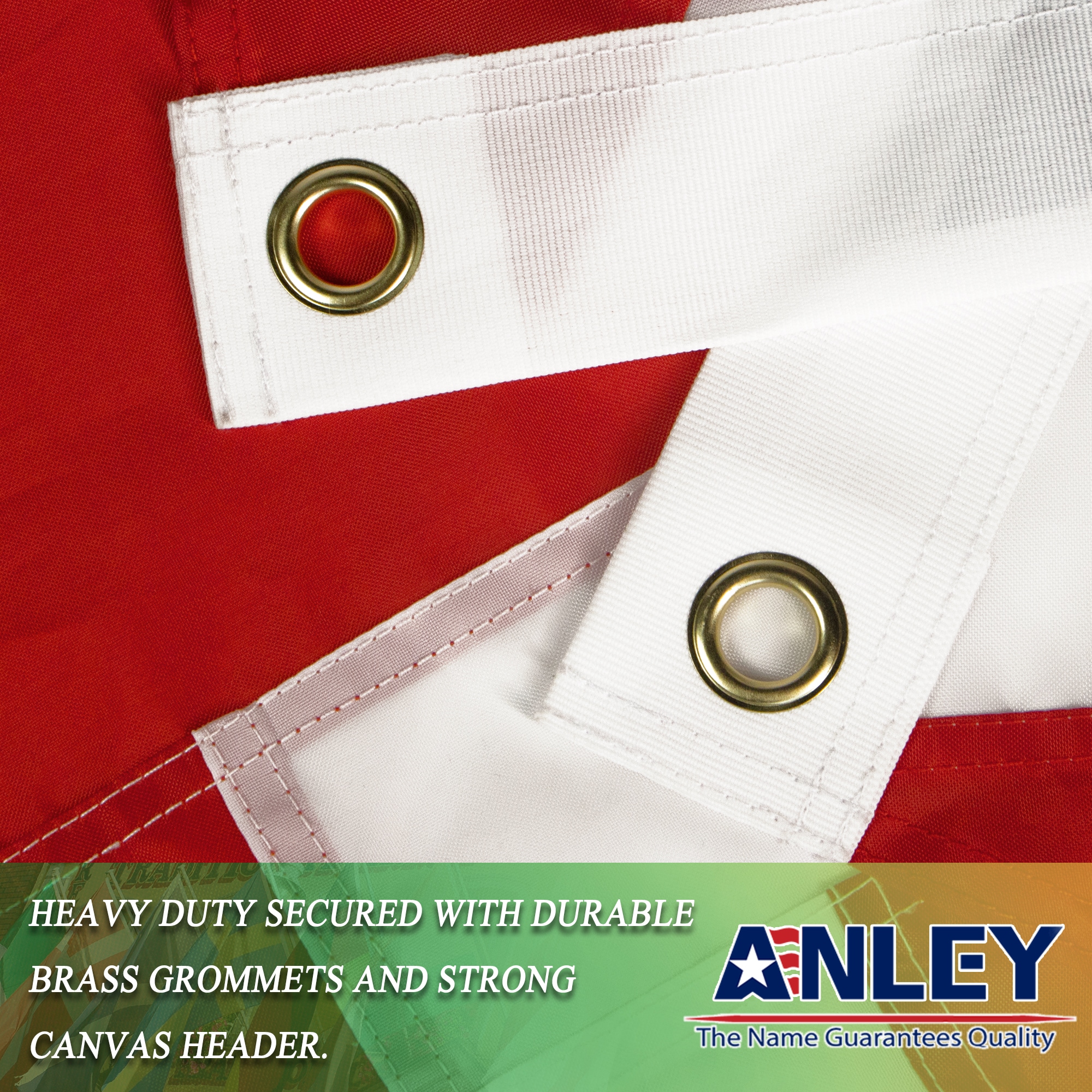 United Kingdom 3x5 Foot Embroidered Nylon Flag with Brass Grommets