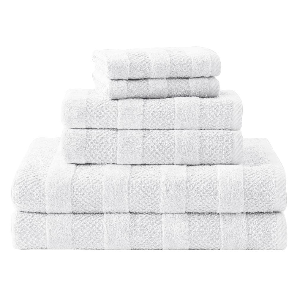 Cannon 6-Piece Canyon Cotton Quick Dry Bath Towel Set (Shear Bliss) in the Bathroom  Towels department at