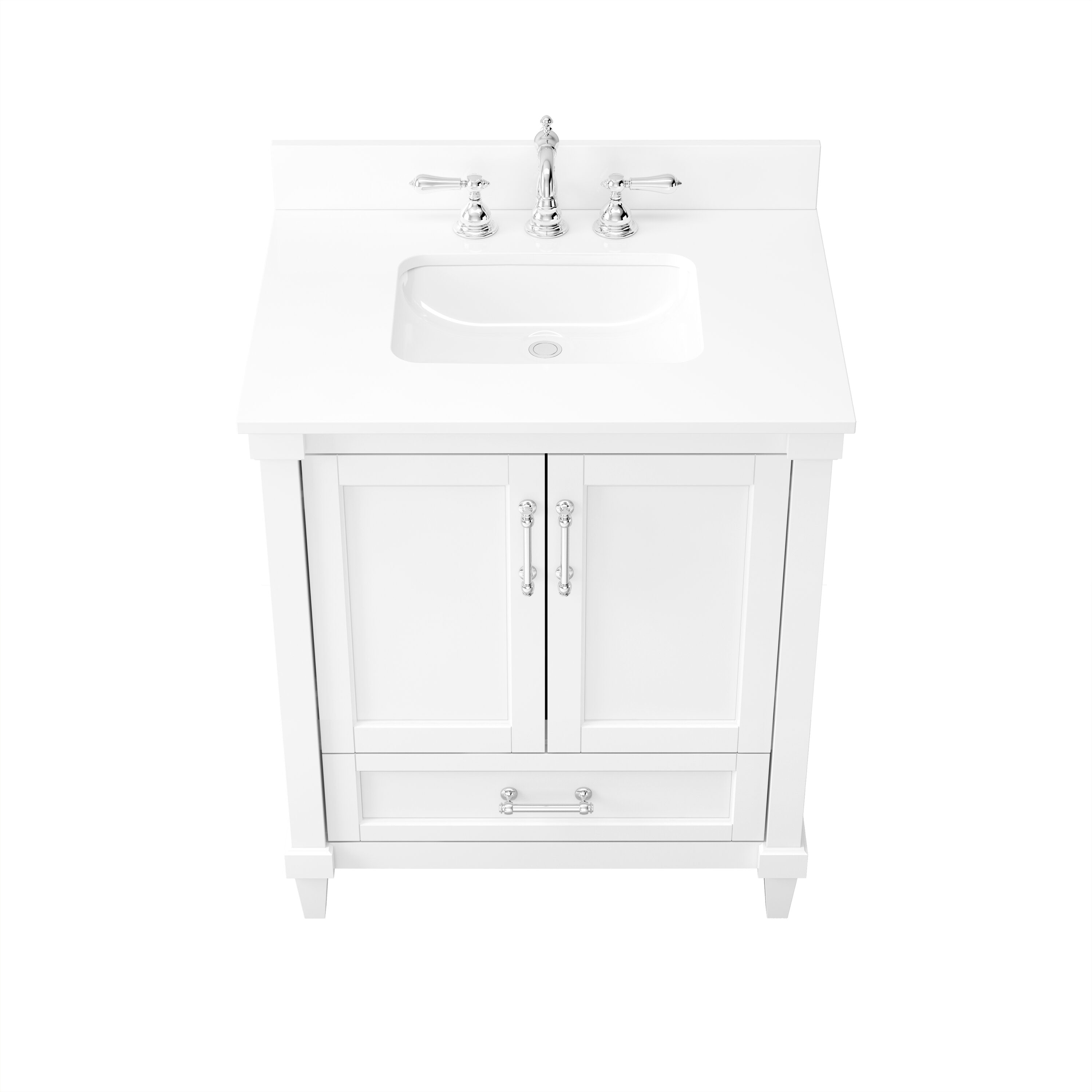 allen + roth TJ02-08V3022WH Bath-Vanity-Combo - View #4