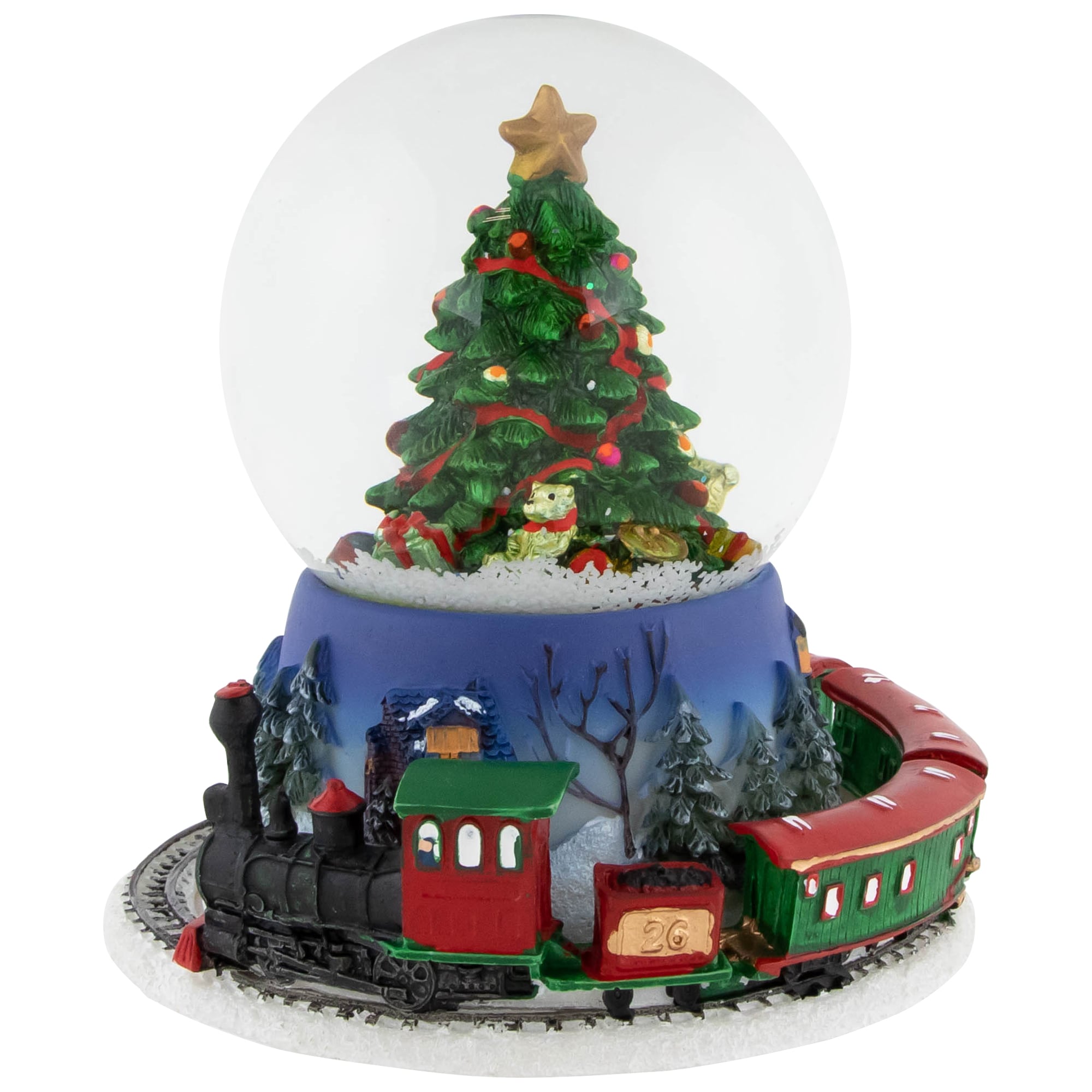 Northlight 32638540 7-in Musical Figurine Tree Battery-operated Christmas Decor