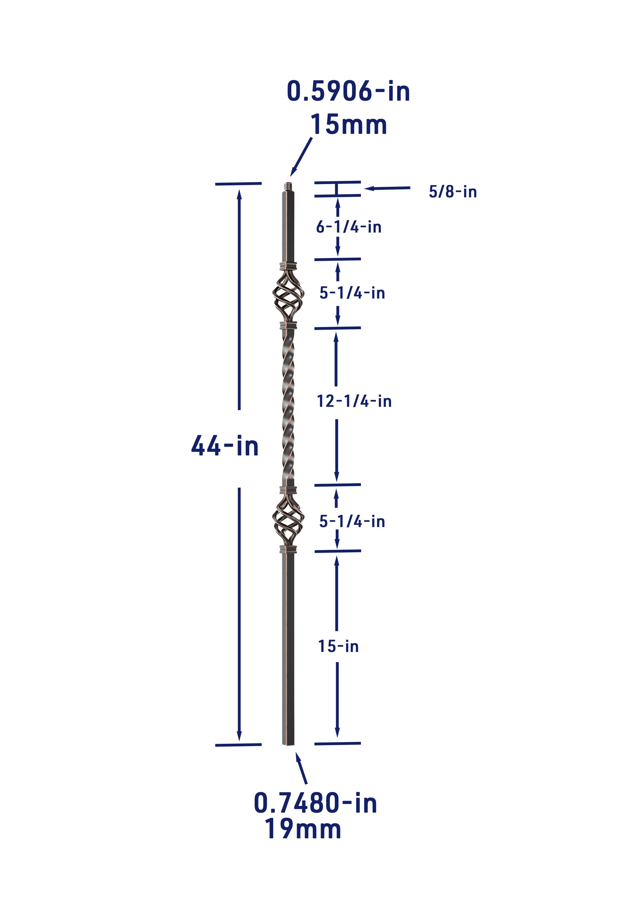 Crown Heritage 4582122RC44 Interior-Stairpart-Balusters - View #4