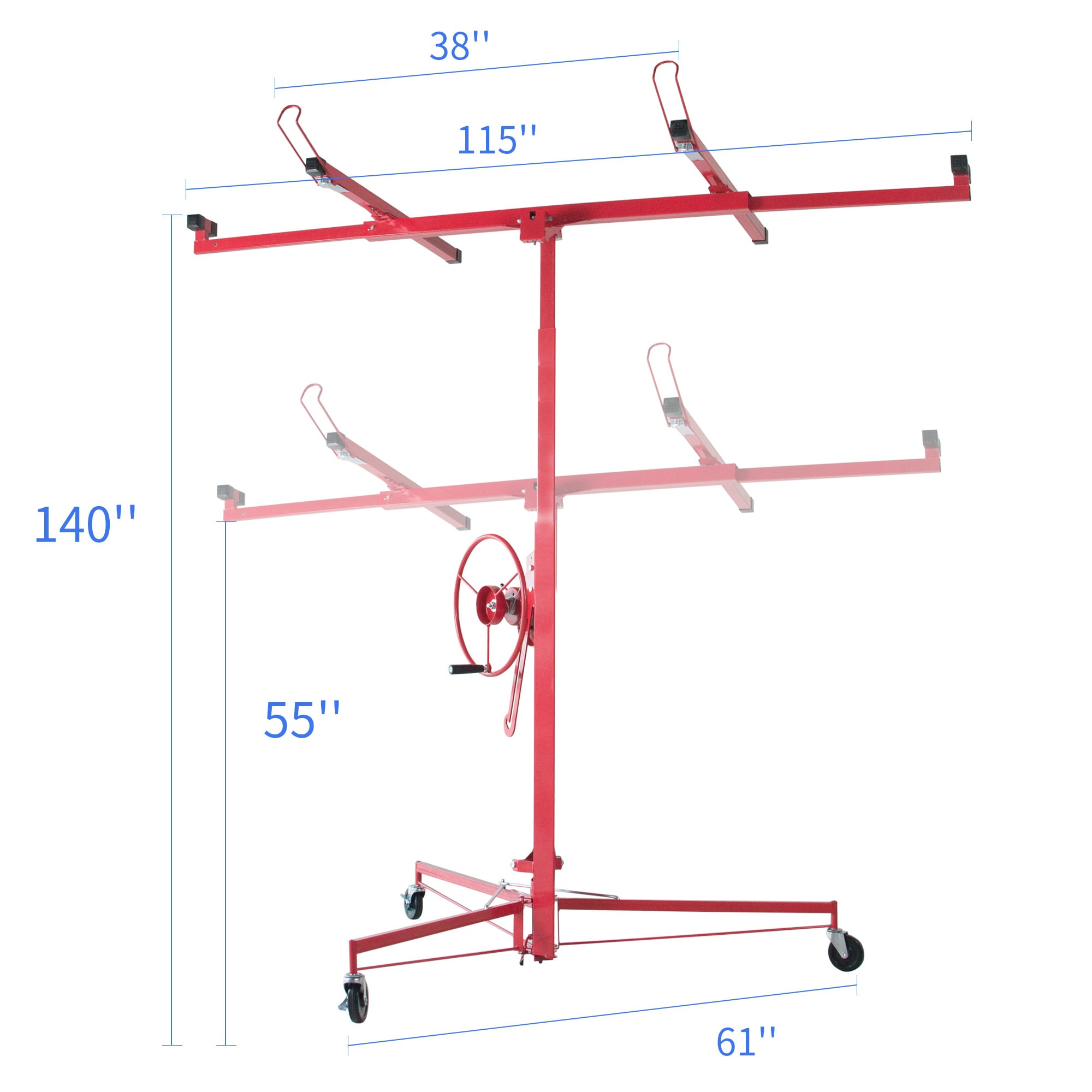Maocao Hoom 11ft Drywall Lift 11-ft H x 115-in L x 61-in W Steel Drywall Lift