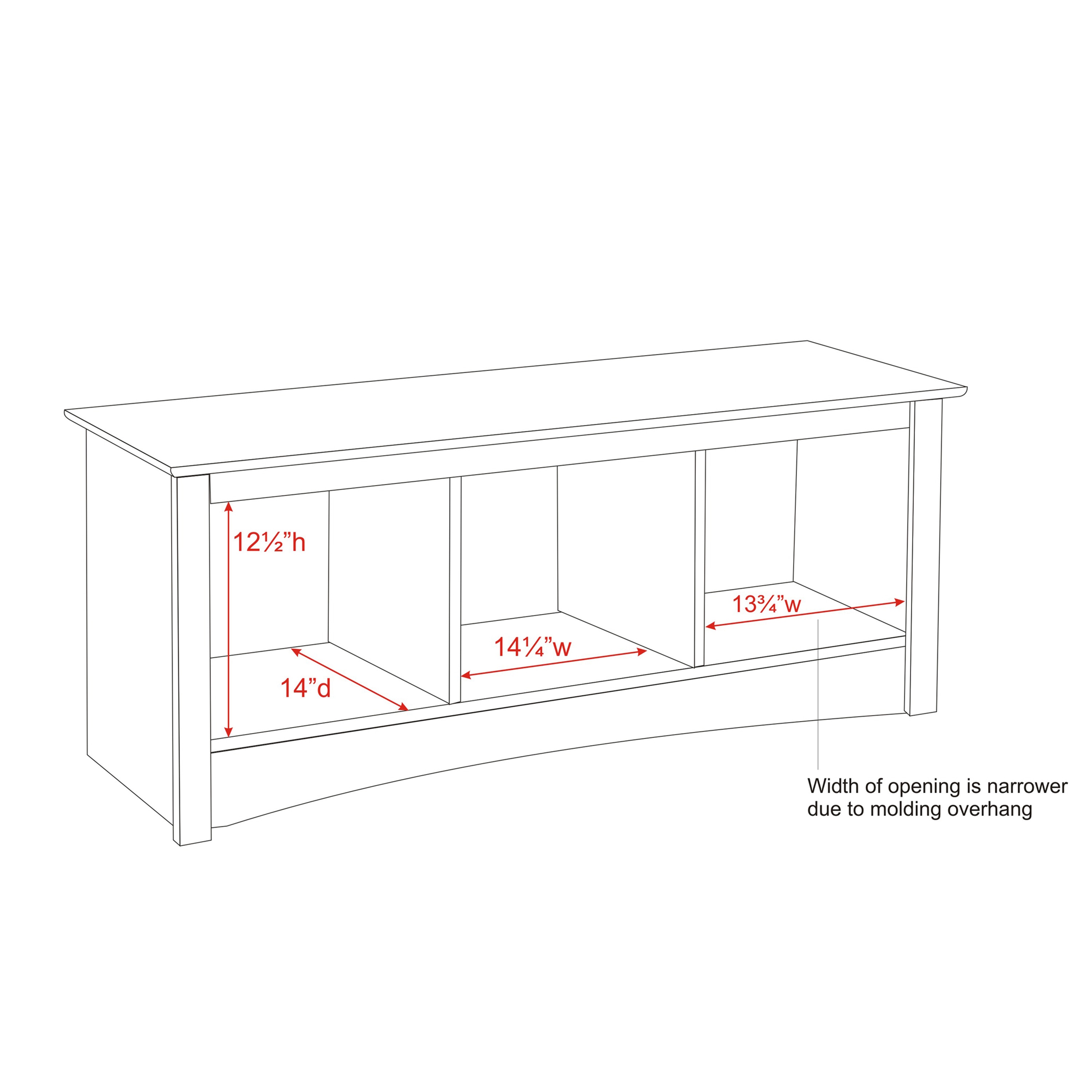 Prepac WSC-4820 bench - View #8