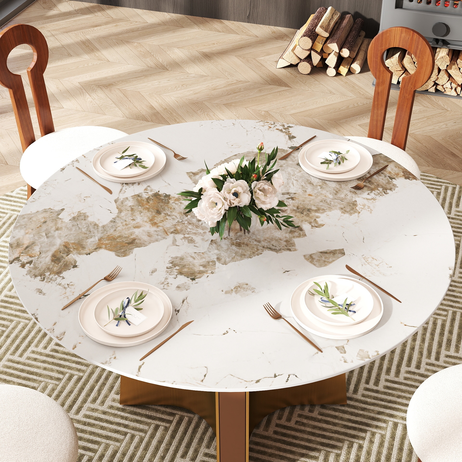 BuotiqHom DH-B-135P-1G Dining-Tables - View #3
