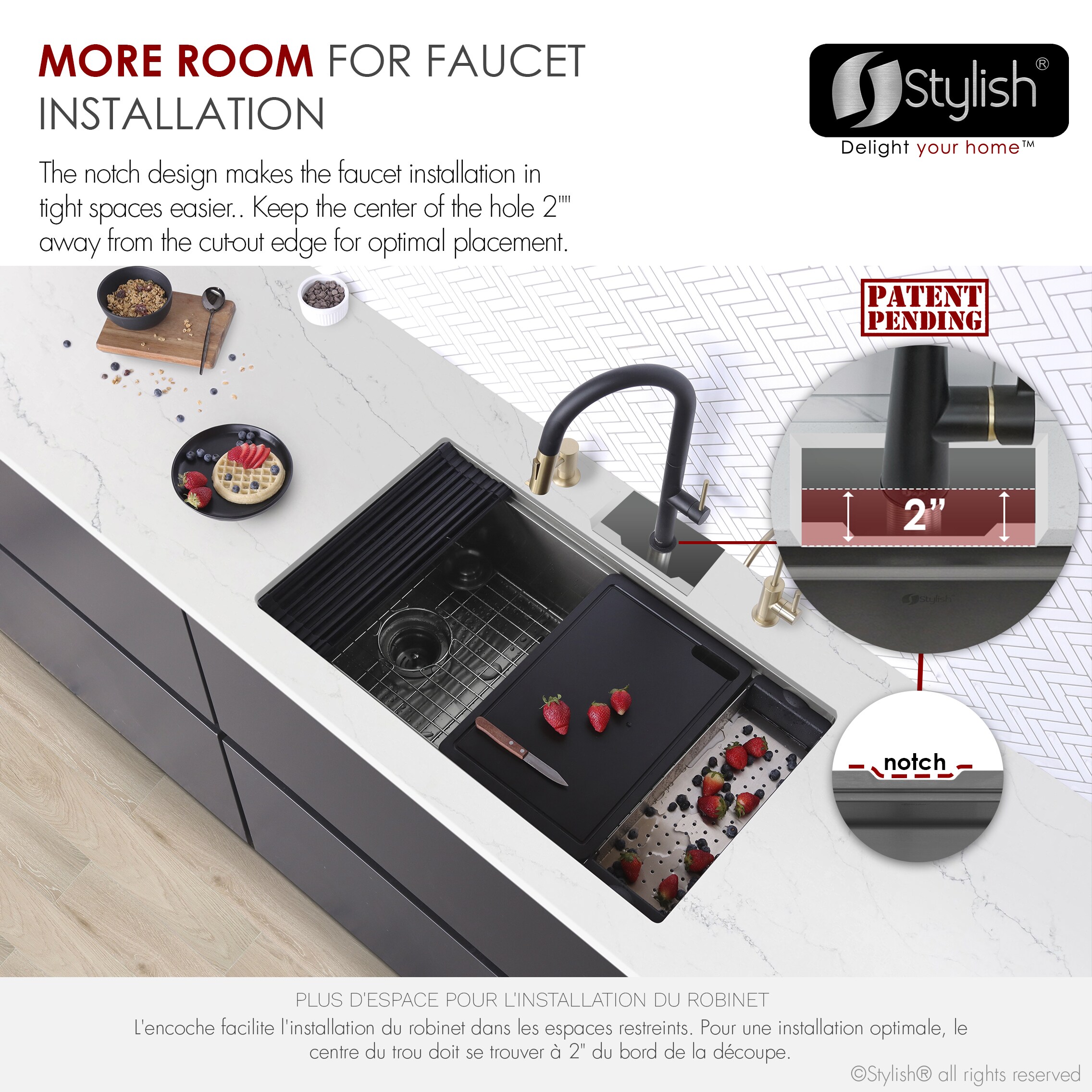 Stylish S-613WNK Kitchen-Sinks - View #8