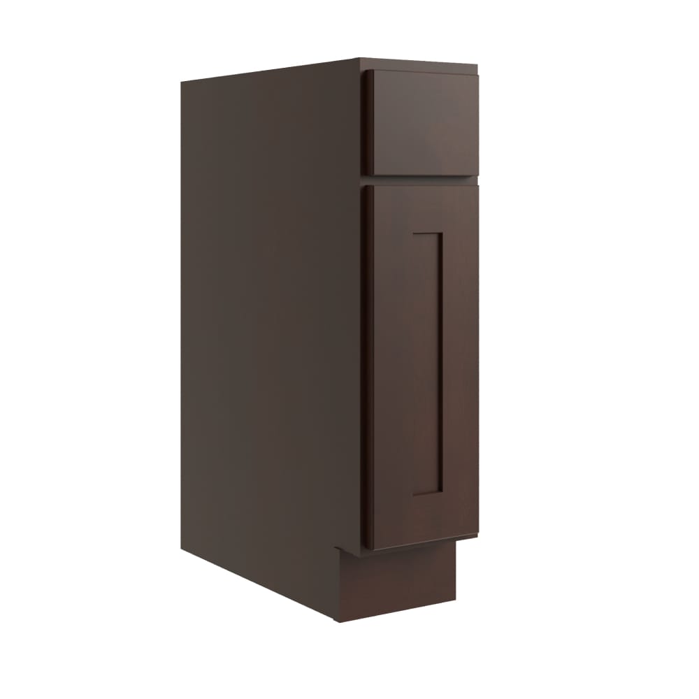 RELIABILT L11-B9R Parkstone 9-in W x 34.5-in H x 24-in D Espresso Base Fully assembled Plywood Cabinet (Flat Panel Shaker)