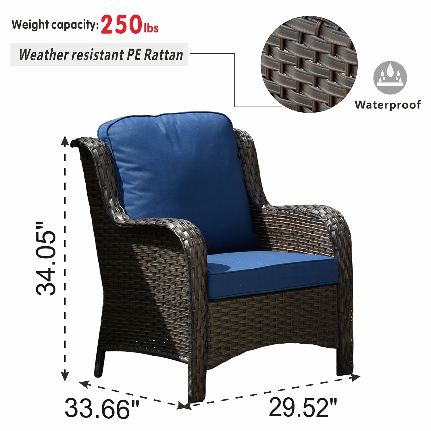 XIZZI XIXCT7163-YMFP Patio-Conversation-Sets - View #13