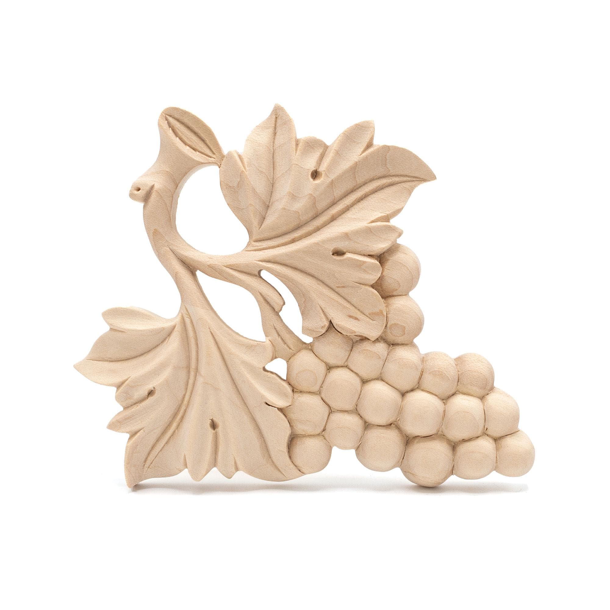 5.375" x 4.875" Maple Grapevine Unfinished Decorative Accent Tile Set