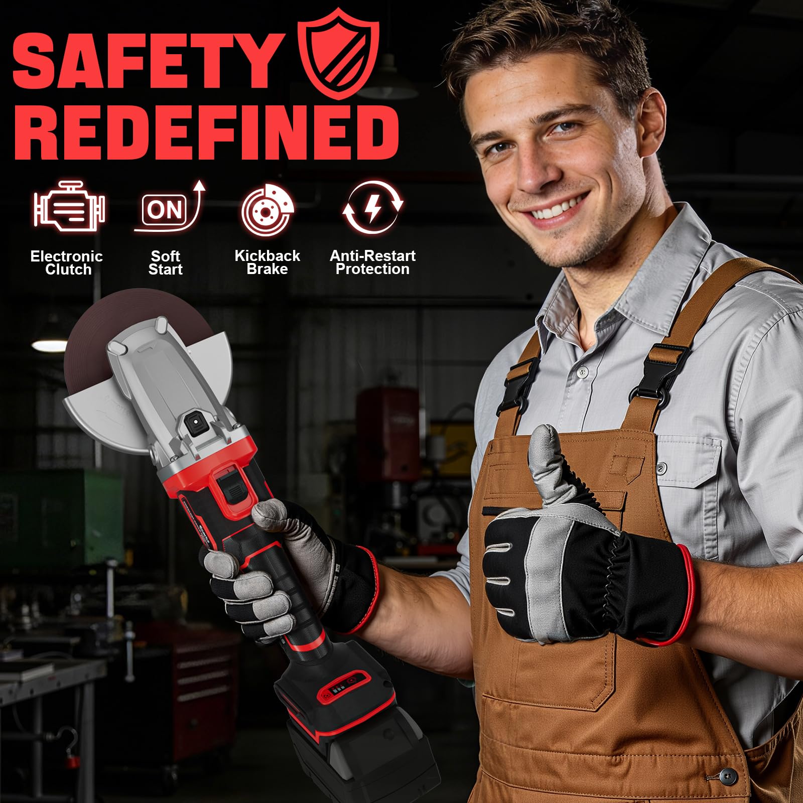 SenQWFa LDC0818C583 Cordless-Grinders - View #2