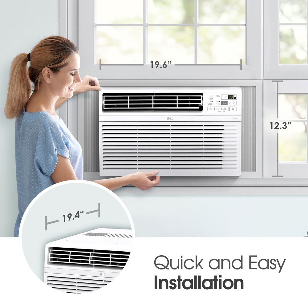 LG 350-sq ft Window Air Conditioner (115-Volt, 8000-BTU)