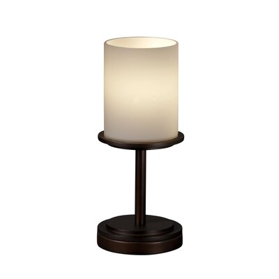 bellen Secretaris ritme Justice Design Group Fusion 12-in Dark Bronze Table Lamp with Glass Shade  (Set of 22) in the Table Lamps department at Lowes.com