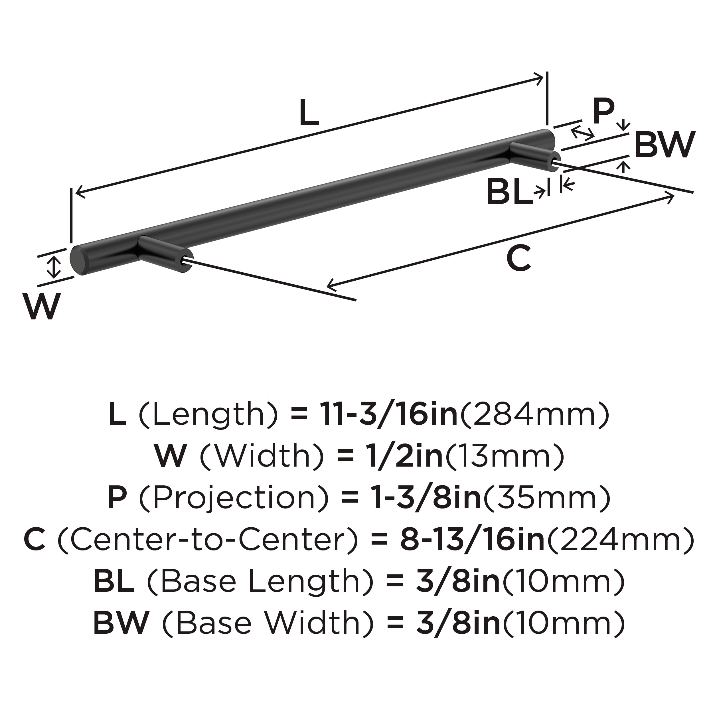 Amerock BP40521MB Cabinet-Pulls - View #5