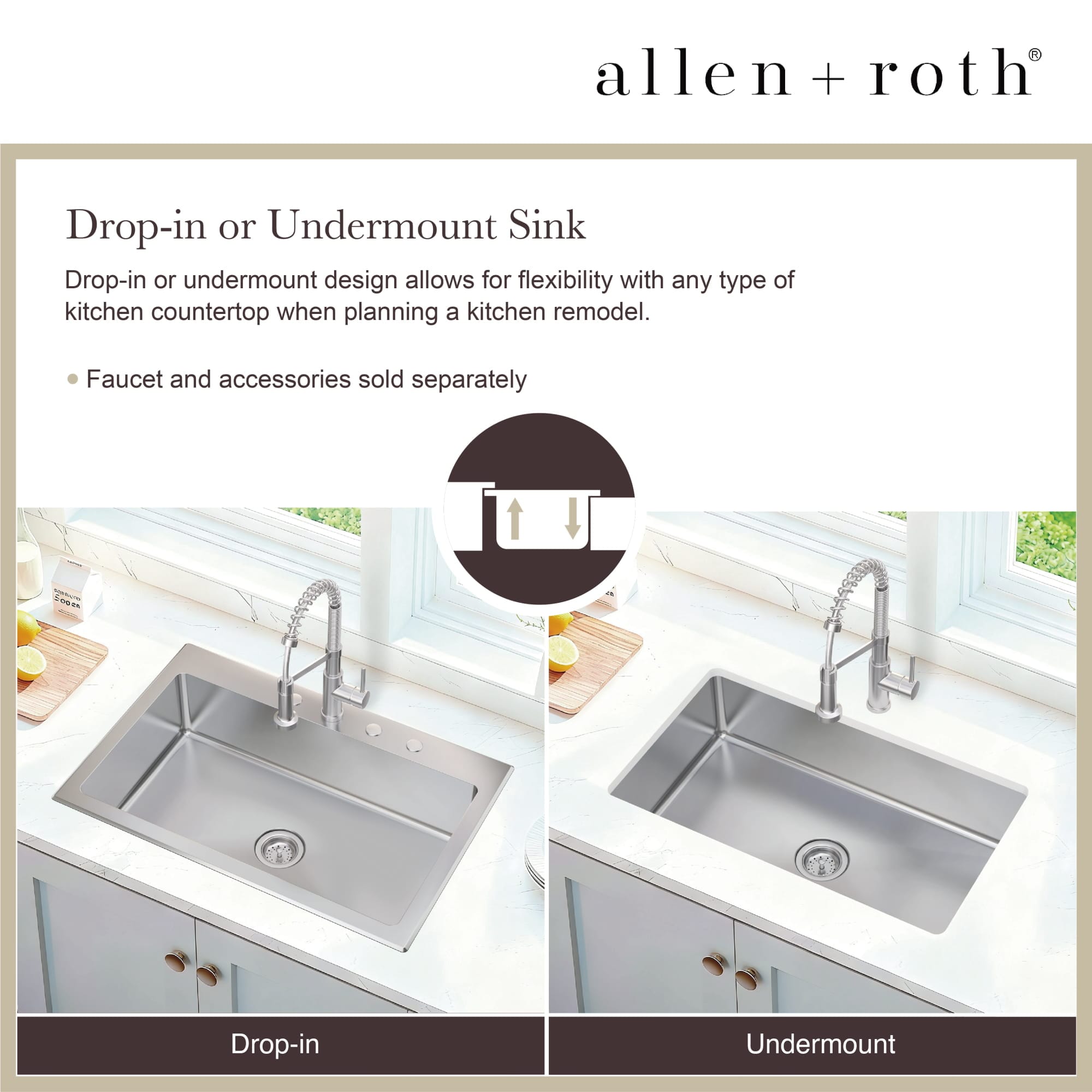 allen + roth VDR3322LA1-S Kitchen-Sinks - View #6