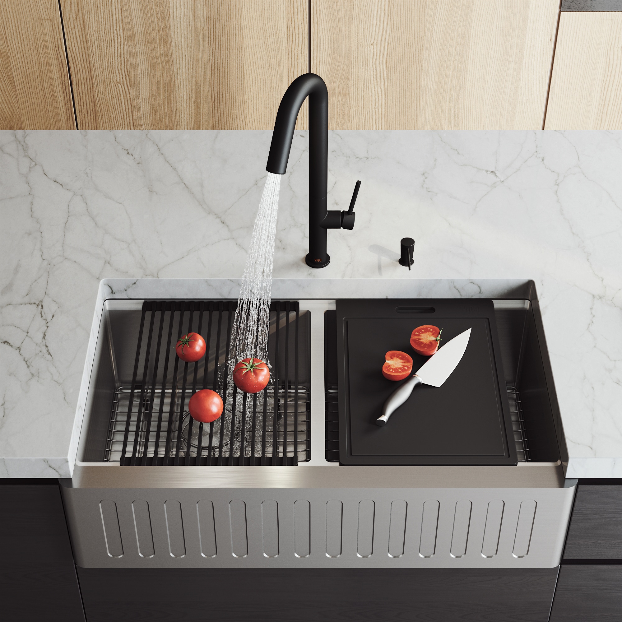 VIGO VGS3620BLSA Kitchen-Sinks - View #5