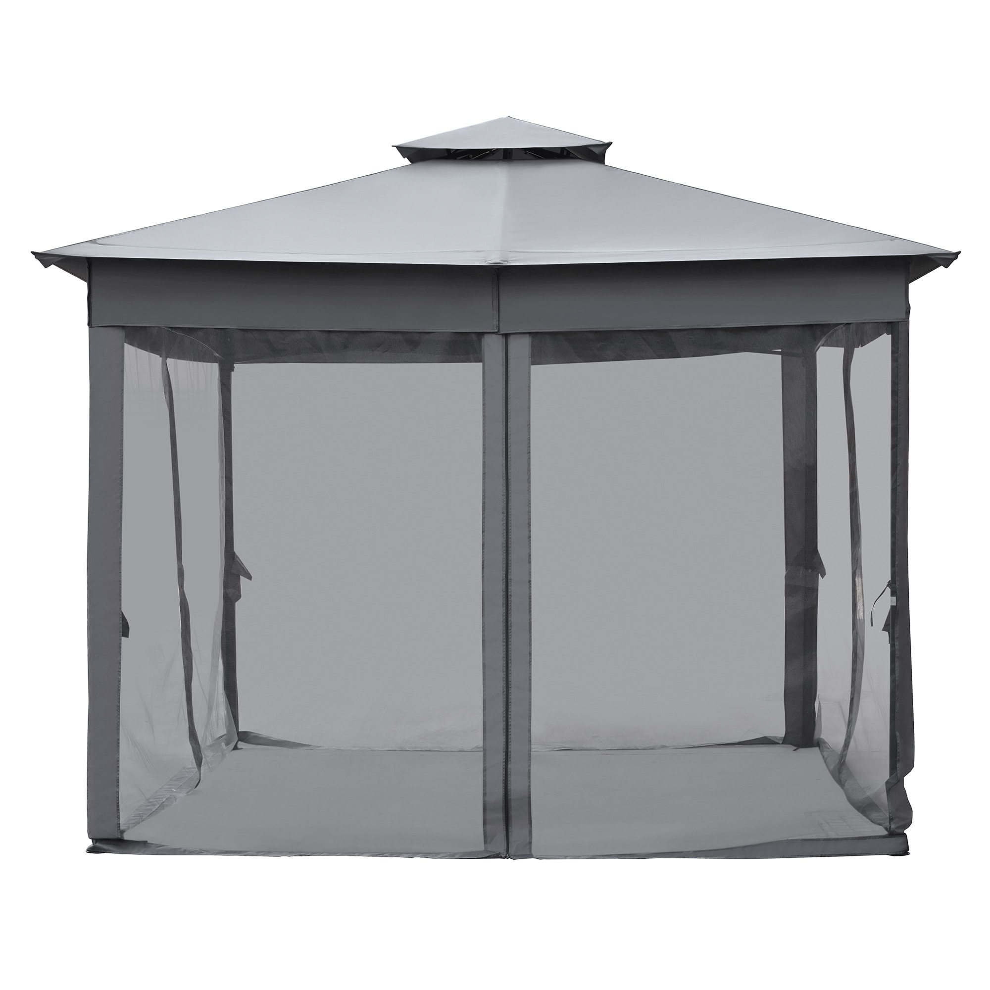 SINOFURN SYB740012WT Wood-Resin-Gazebos - View #3