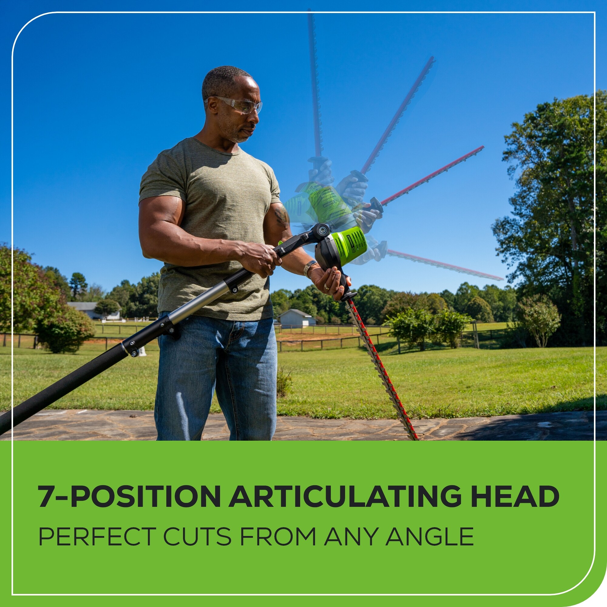 Greenworks Pro PH80B210 Cordless-Hedge-Trimmers - View #7