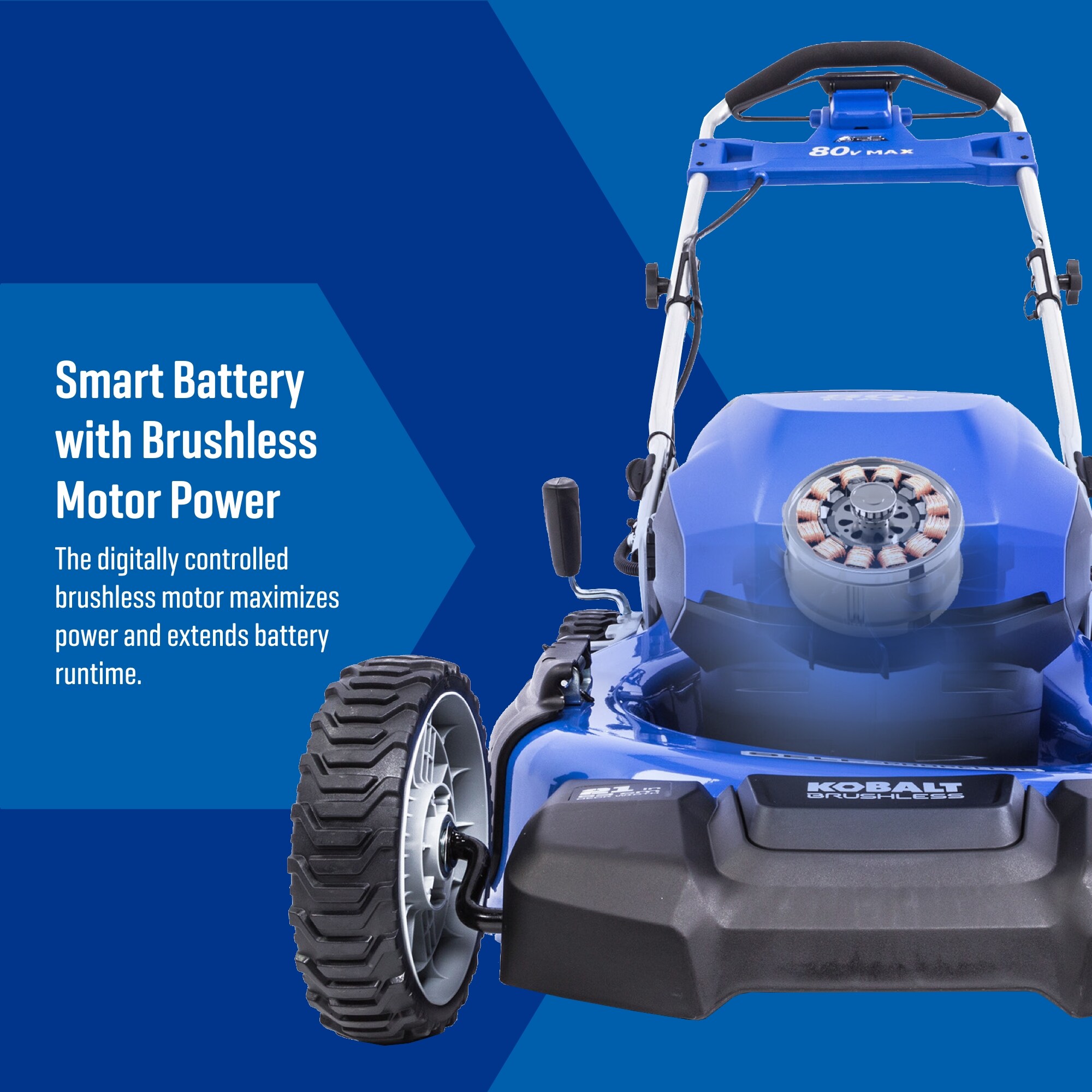 Kobalt 80-volt 21-in Cordless Push Lawn Mower (Battery and Charger