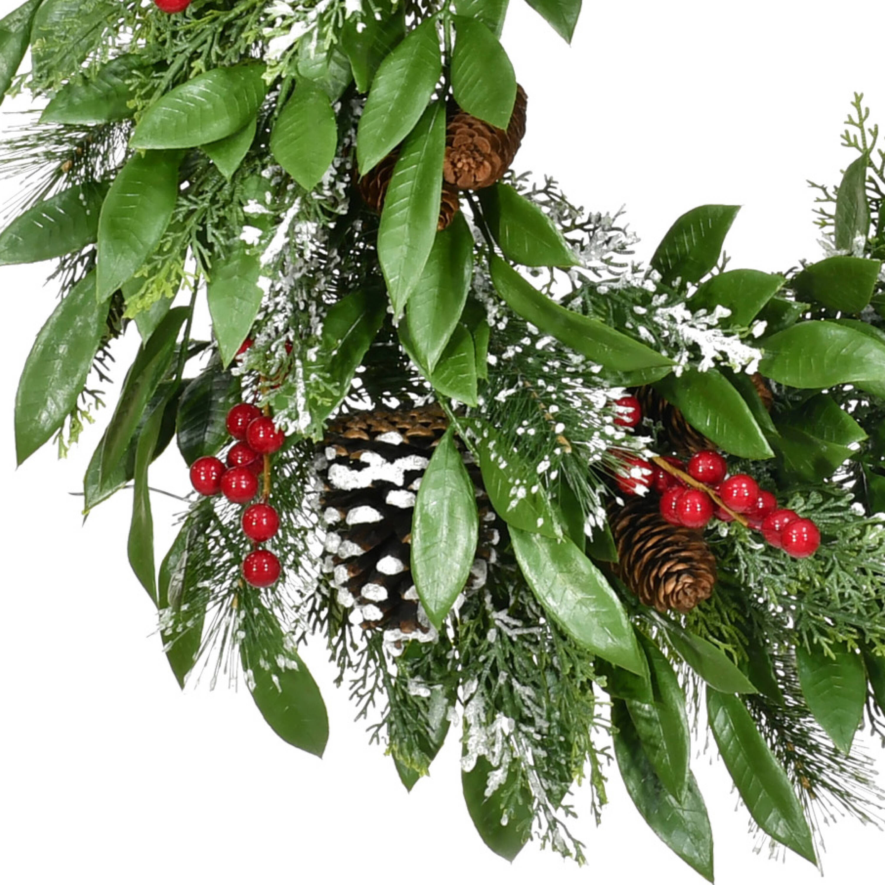 Fraser Hill Farm FF003CHWR-025-0GR Artificial-Christmas-Wreaths - View #7