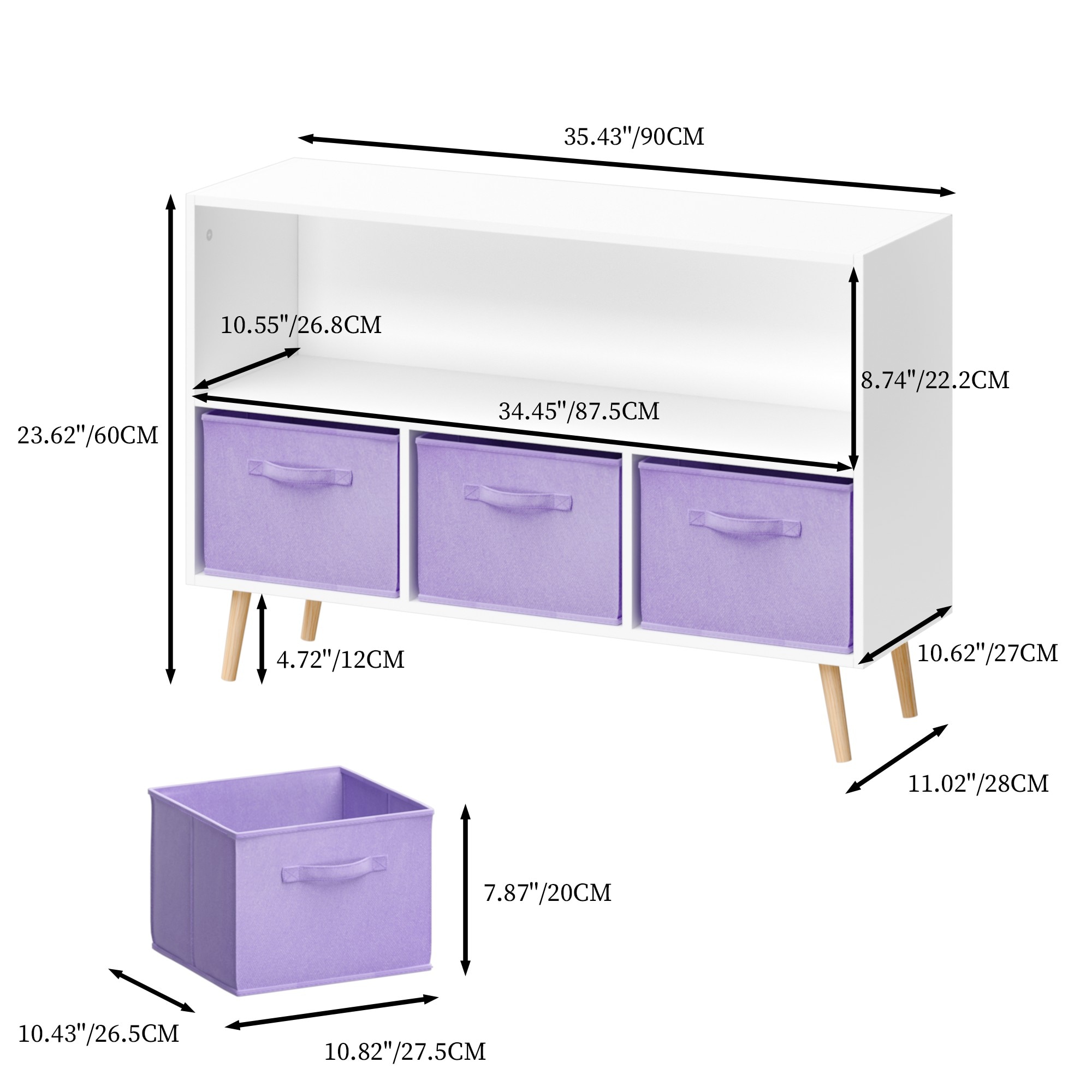 ToolCat LDSG-124-WS Kids-Bookcases - View #4