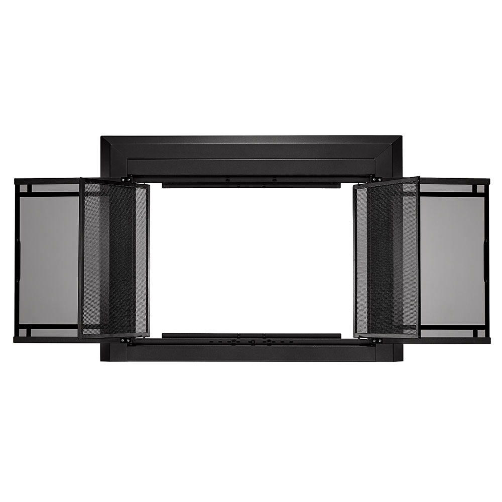 allen + roth FPDL407BLK Glass-Fireplace-Doors - View #6