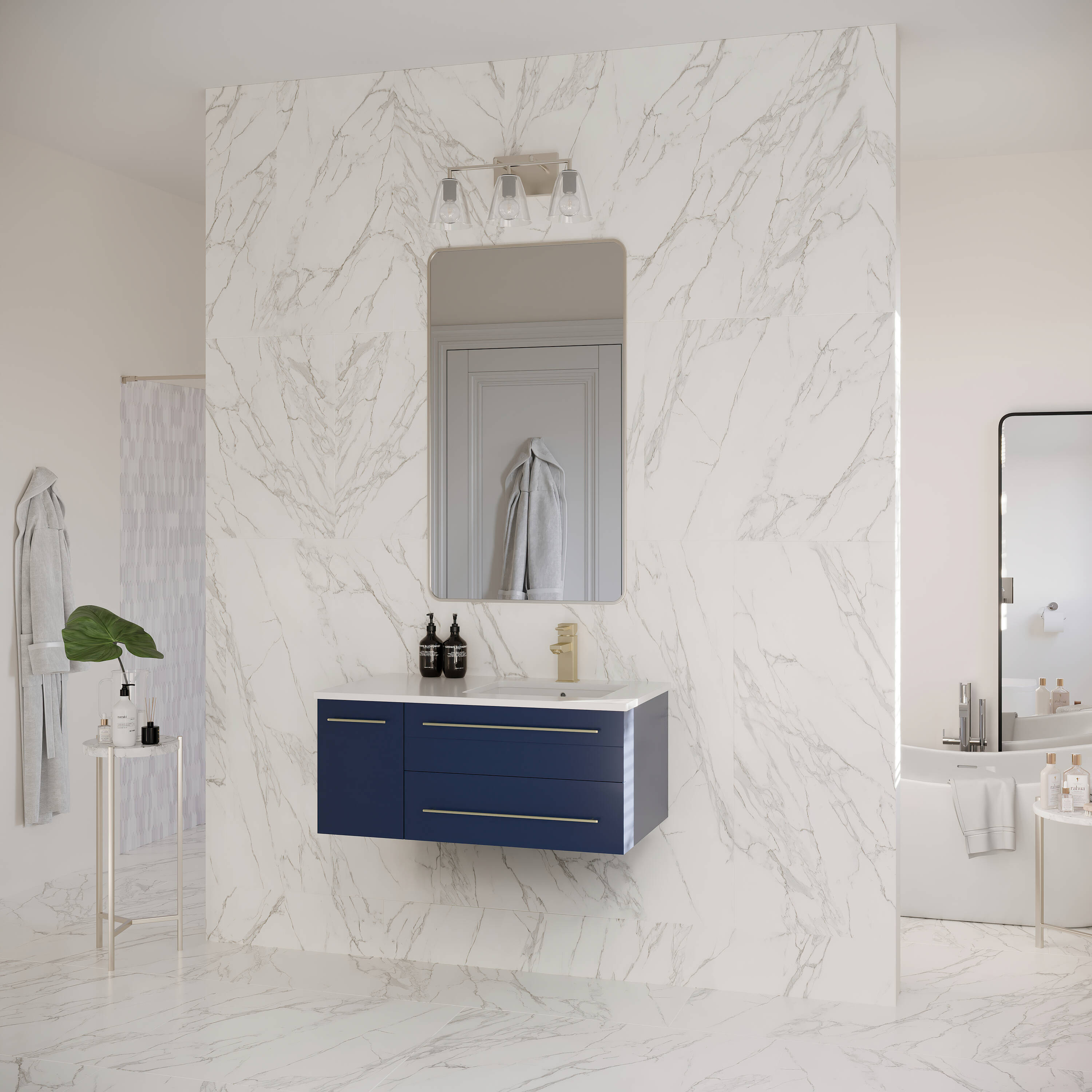 Fresca FCB6136RBL-UNS-RCWHU Bath-Vanity-Combo - View #4
