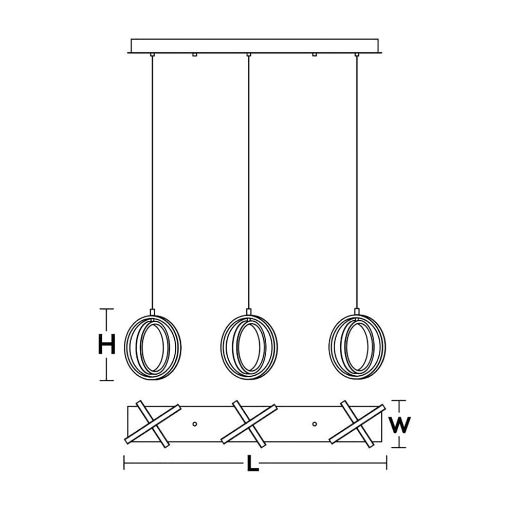 AFX LCKP09L30D1SBLNR3 Pendant-Lights - View #2