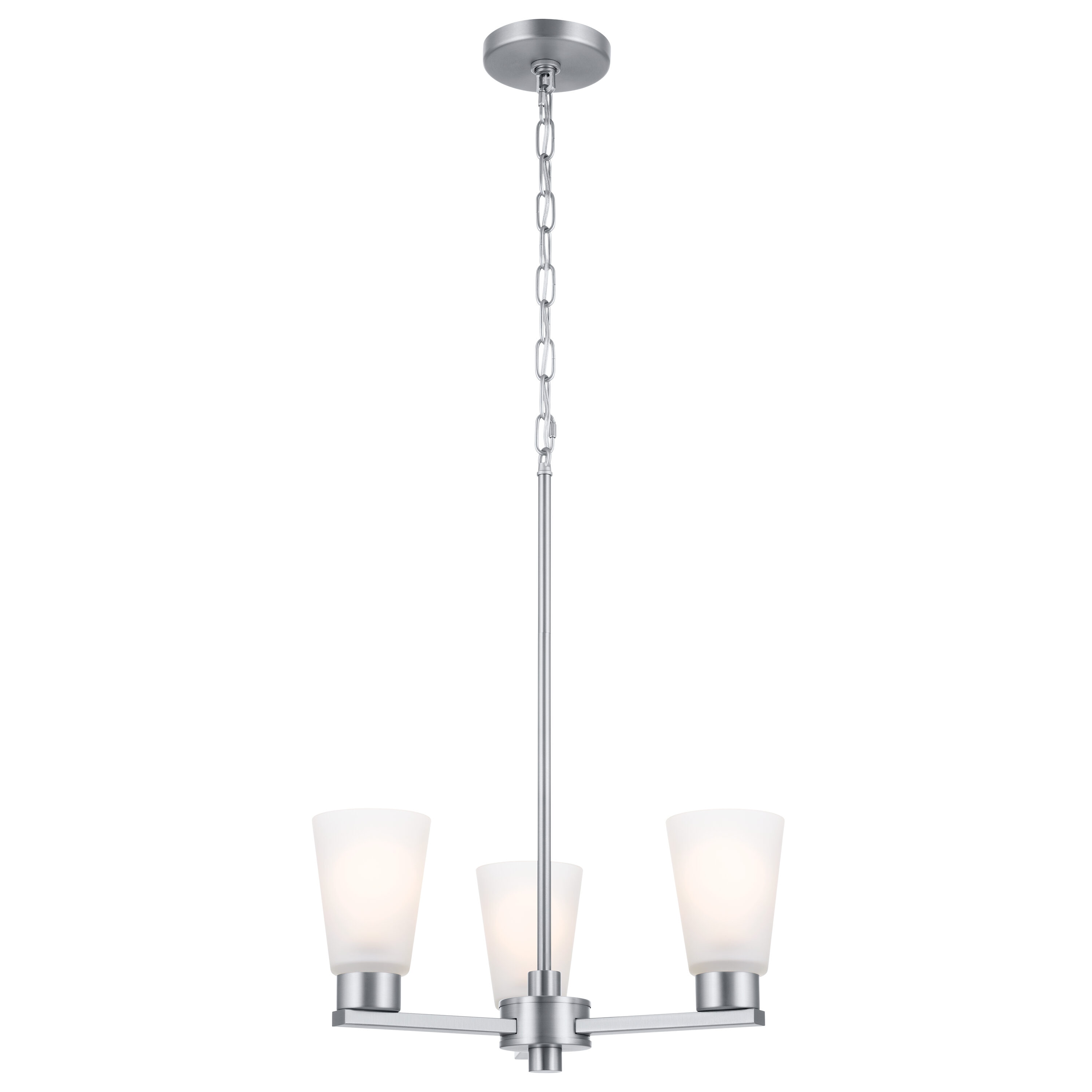 Kichler Stamos 3-Light Black Transitional Chandelier