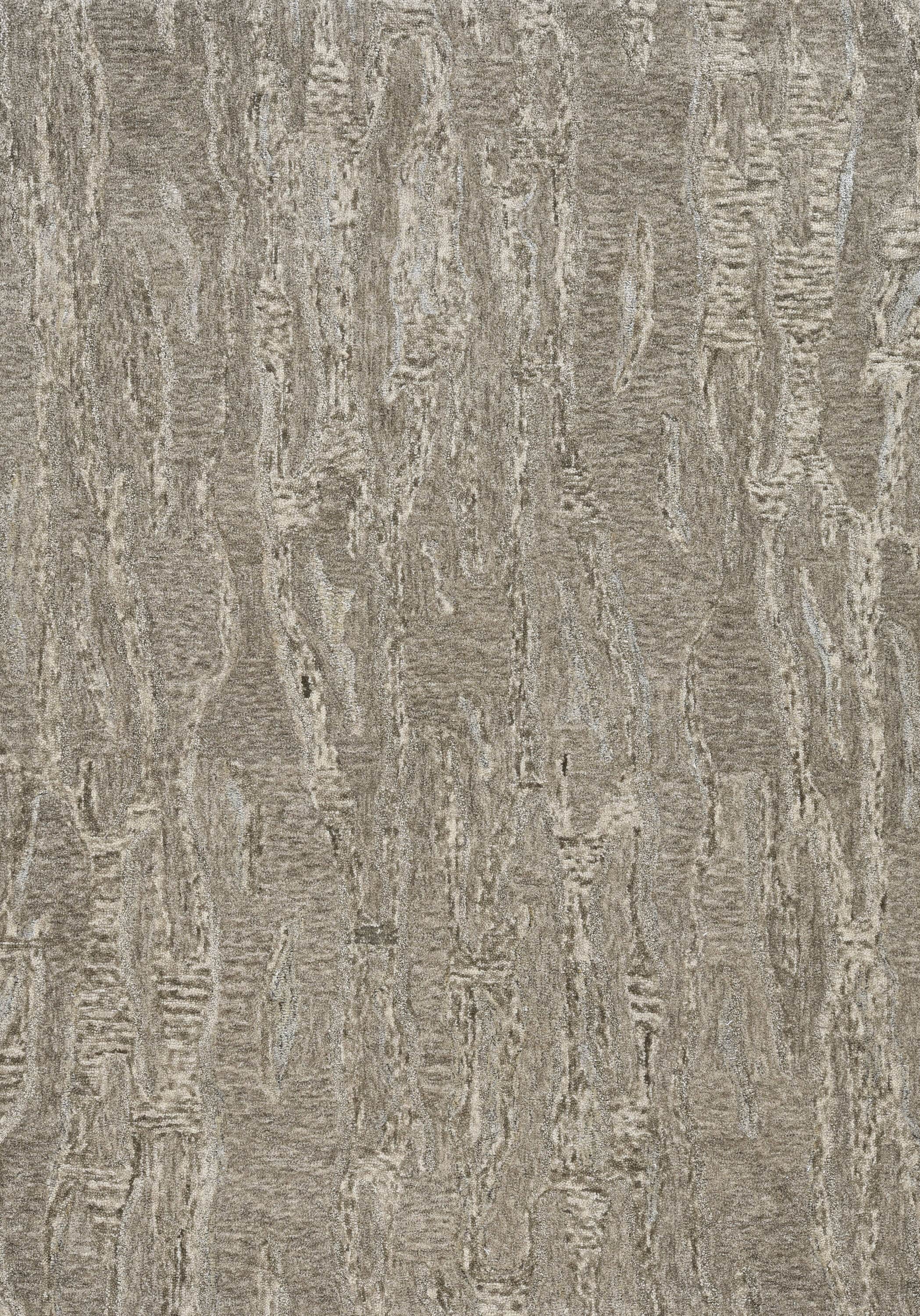Everyday Woven EVE125676X96 8 x 10 (ft) Tufted Wool Taupe Rectangular Indoor Ombre Mid-Century Modern Area rug