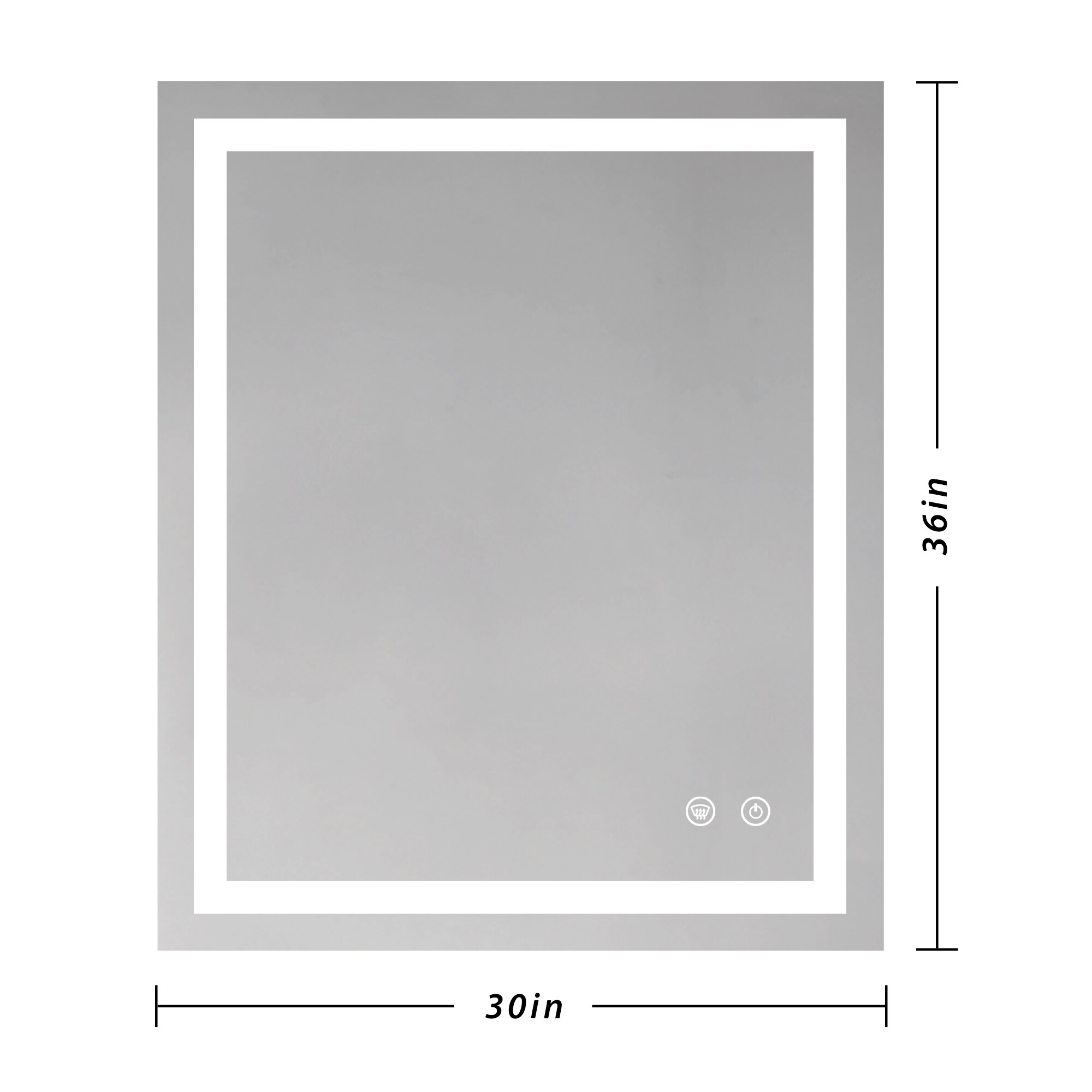 Keonjinn LW-JZ-ZG2-7691 Framed-Bath-Mirrors - View #2