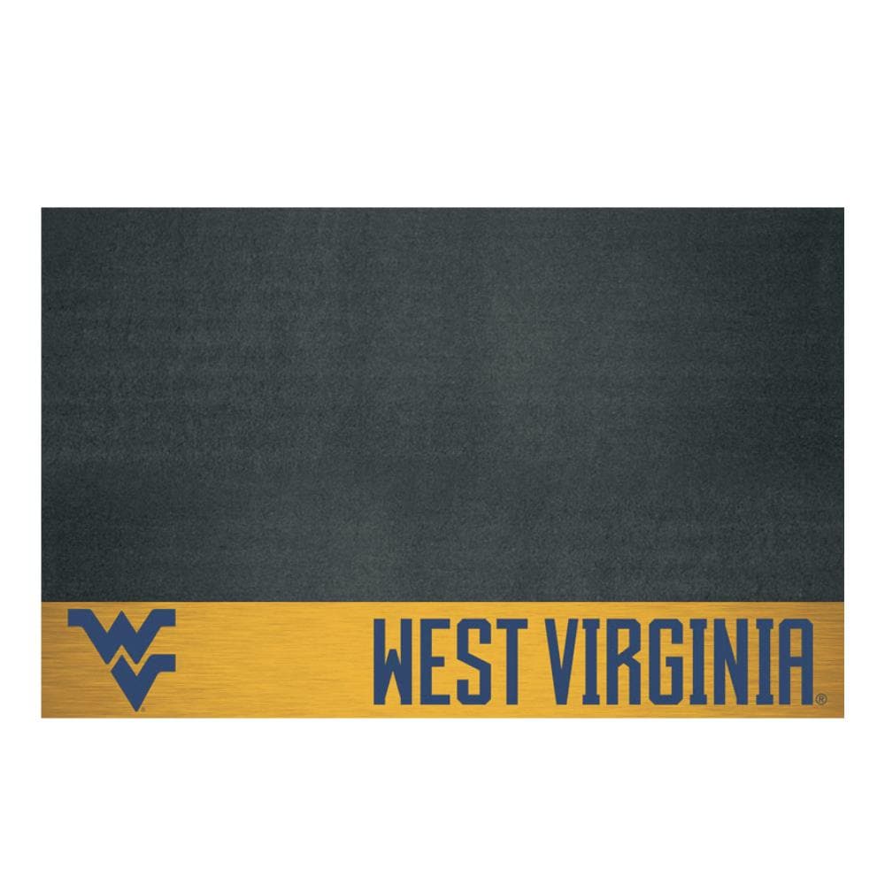 FANMATS 12136 West Virginia Mountaineers NCAA Grill Mat Black Vinyl Rectangular Grill Mat