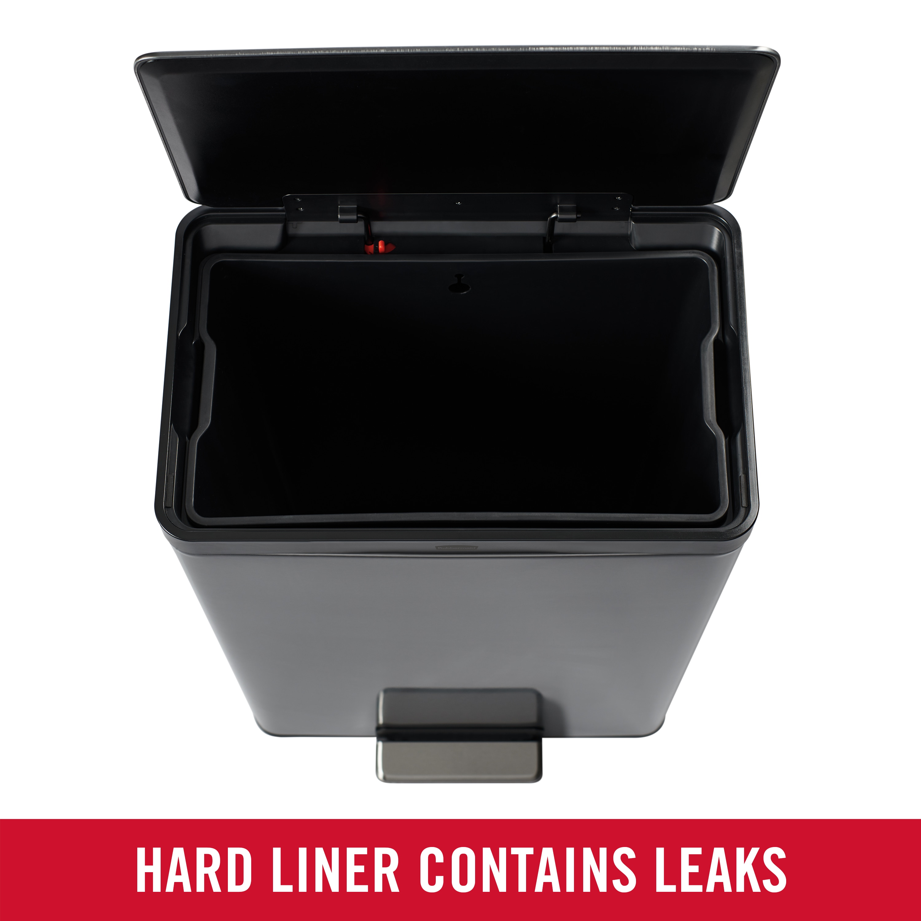 Charcoal Stainless Steel 12 Gallon Pedal Trash Can