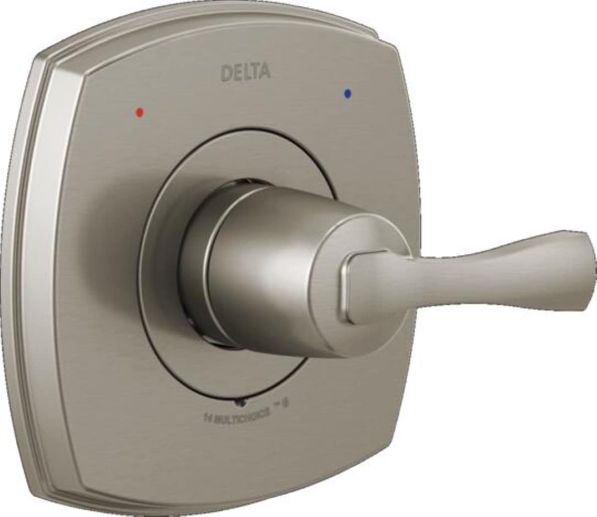 Delta T14076-SS-PR Lumicoat Stainless 4.19-Inches Universal Bathtub/Shower Pressure balance trim 0.5-Inches -ID