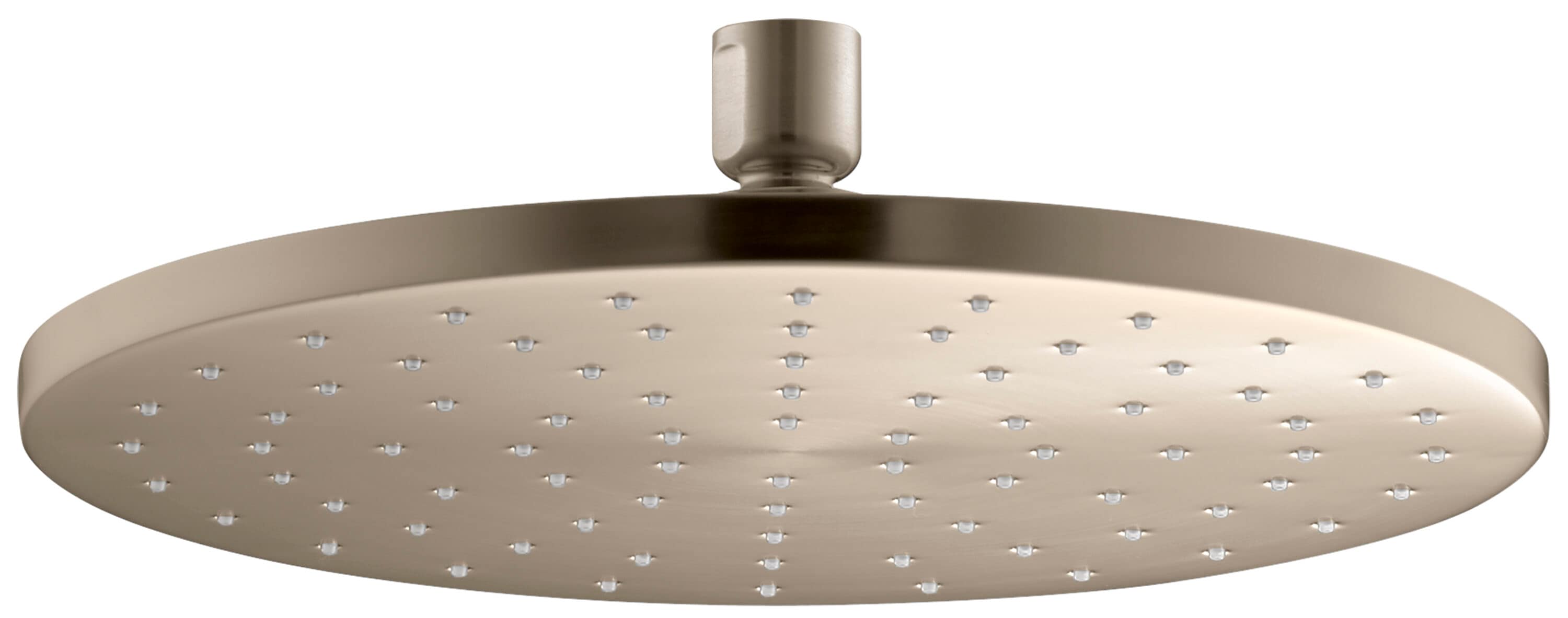 KOHLER K-13689-G-BV 1.0 -Spray Vibrant Brushed Bronze 10-in Round Fixed Rain Shower Head 1.75 GPM